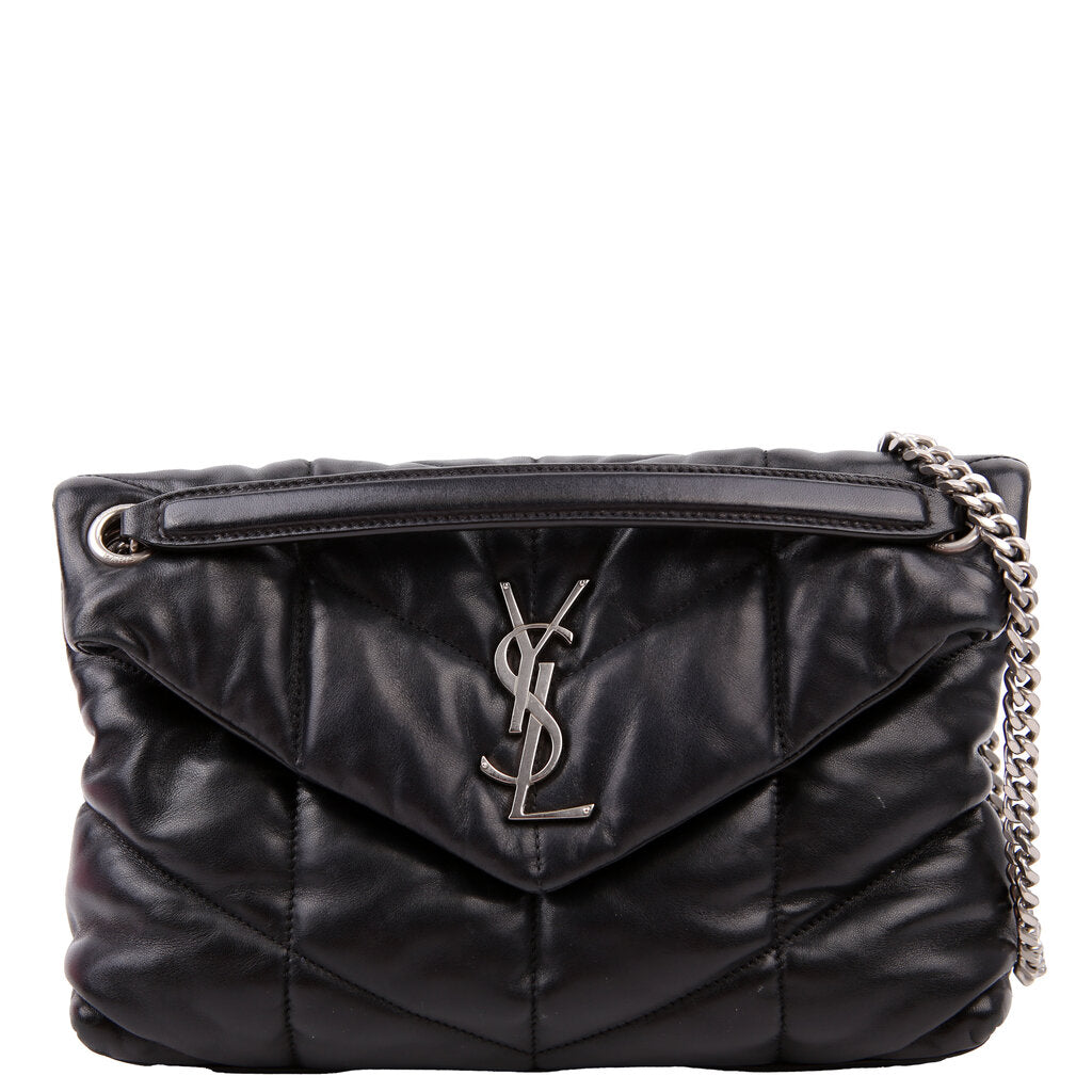 Puffer Quilted Small Lambskin 577476 Black