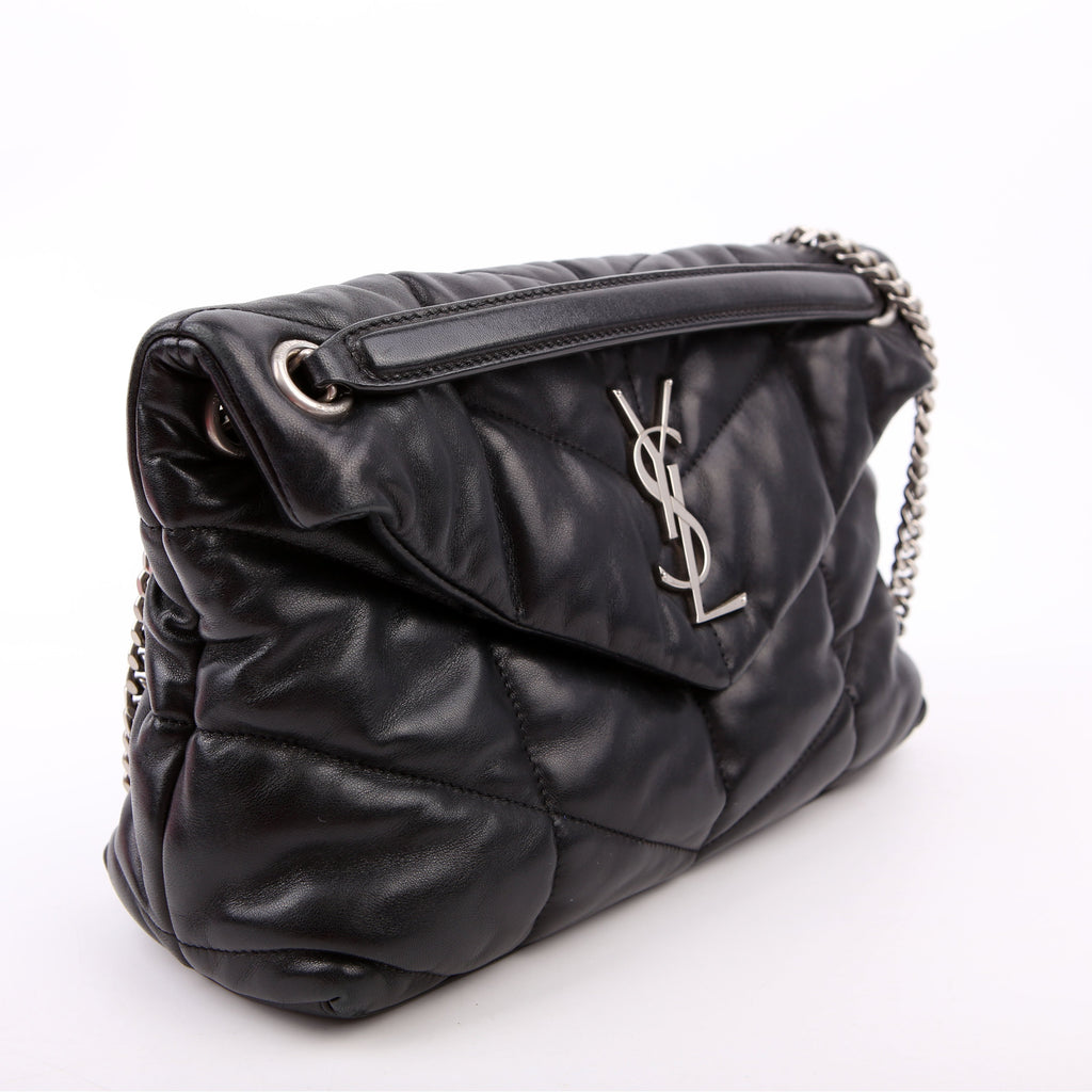 Puffer Quilted Small Lambskin 577476 Black