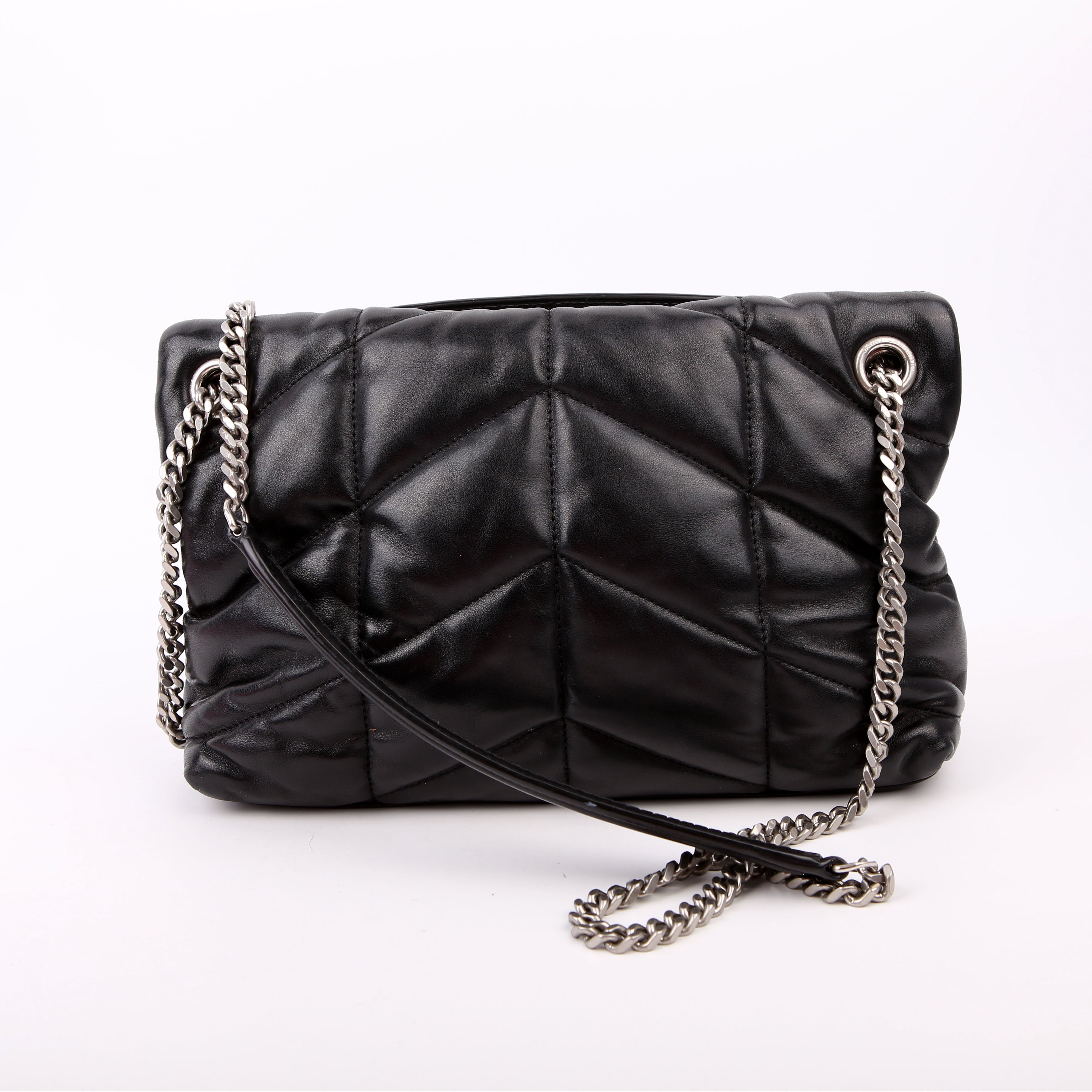 Puffer Quilted Small Lambskin 577476 Black