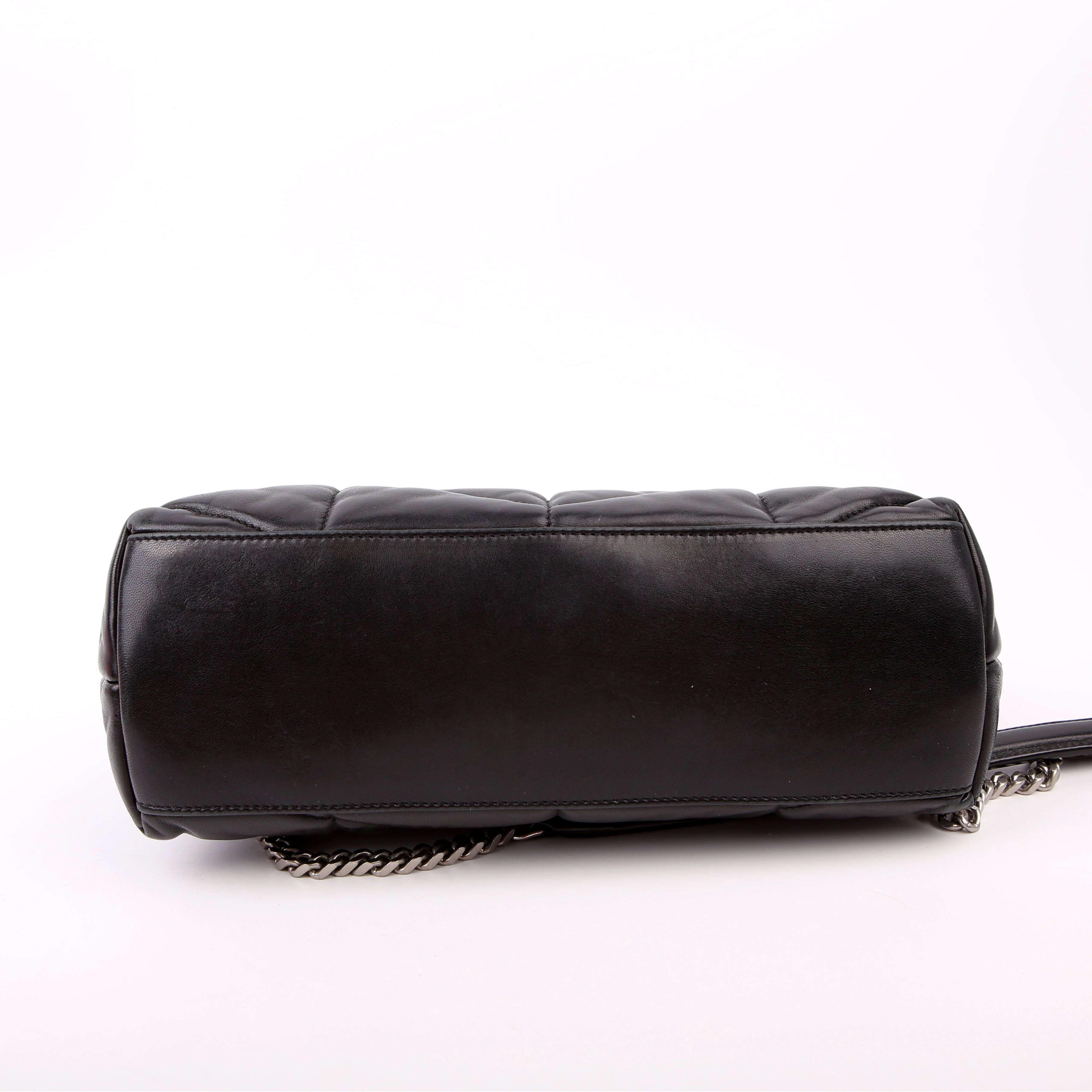 Puffer Quilted Small Lambskin 577476 Black