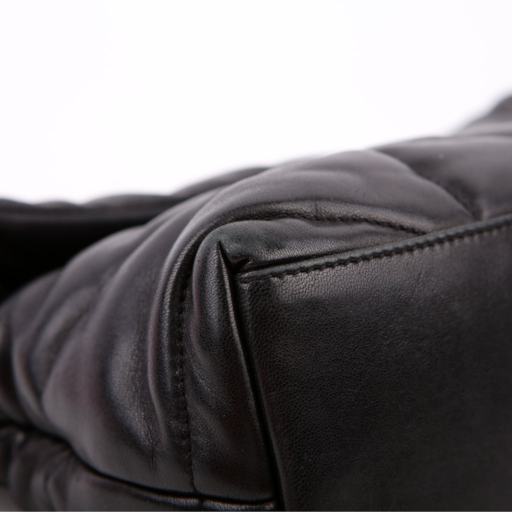 Puffer Quilted Small Lambskin 577476 Black
