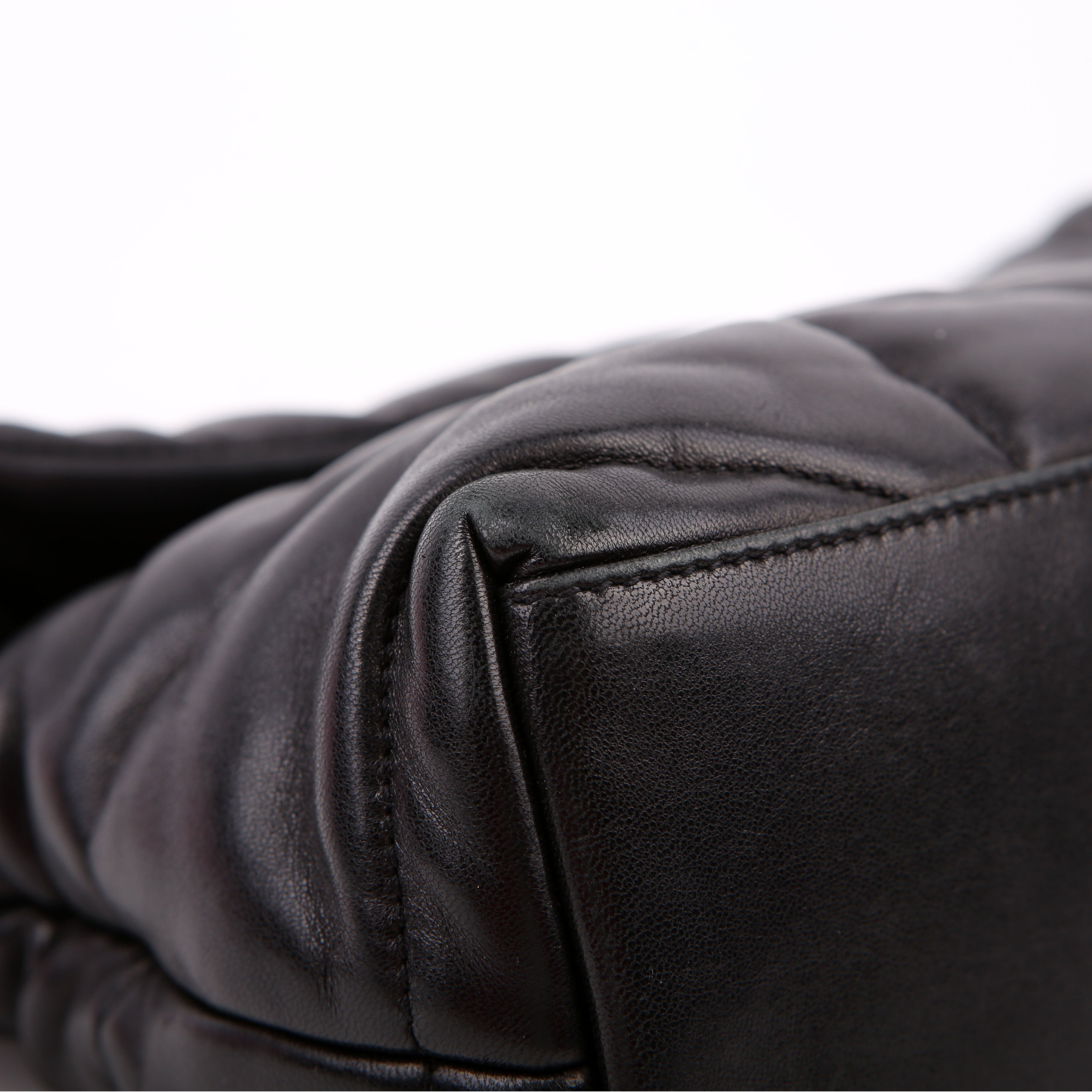 Puffer Quilted Small Lambskin 577476 Black