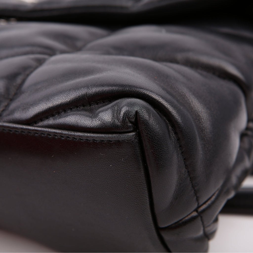 Puffer Quilted Small Lambskin 577476 Black