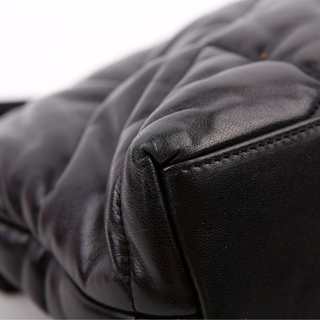 Puffer Quilted Small Lambskin 577476 Black