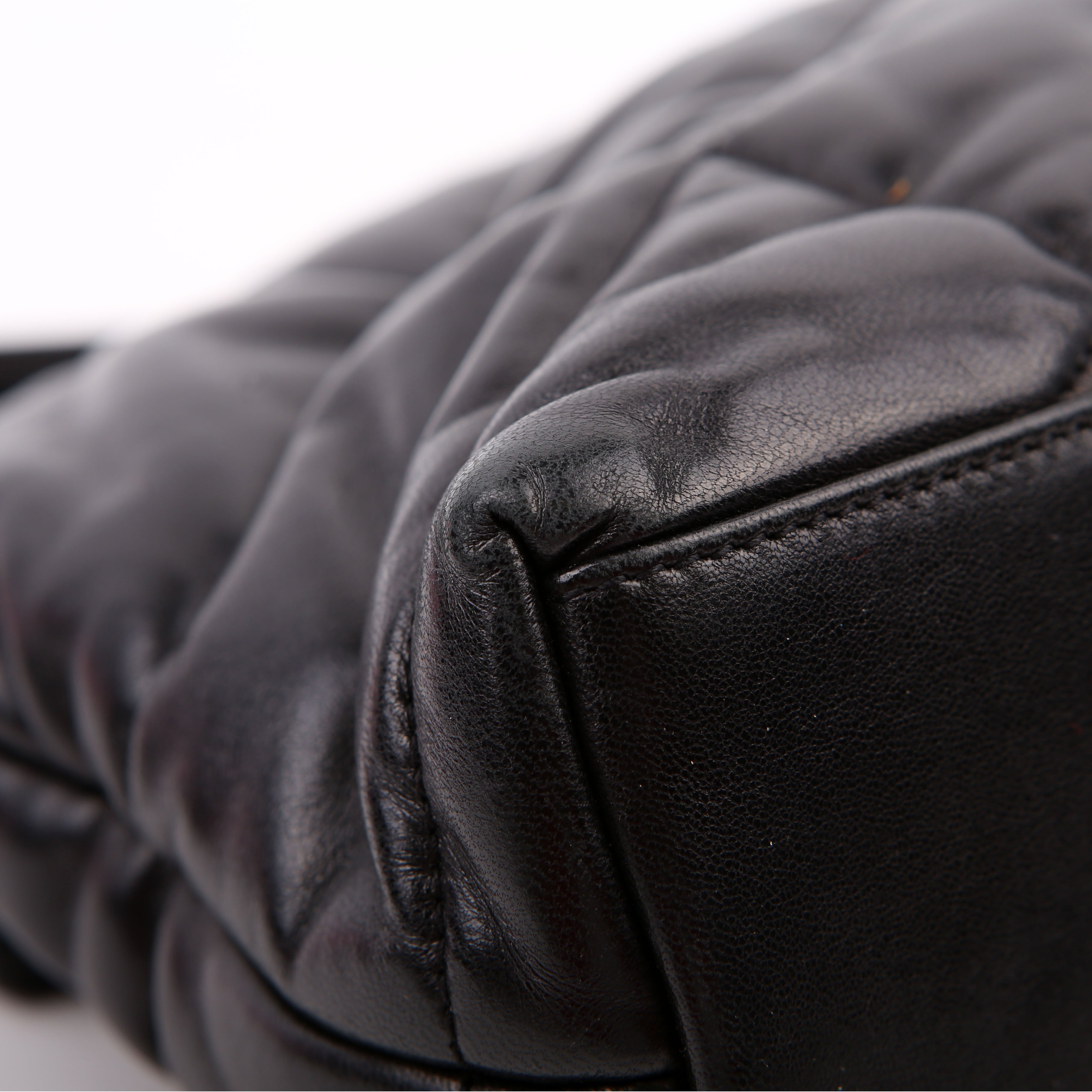 Puffer Quilted Small Lambskin 577476 Black