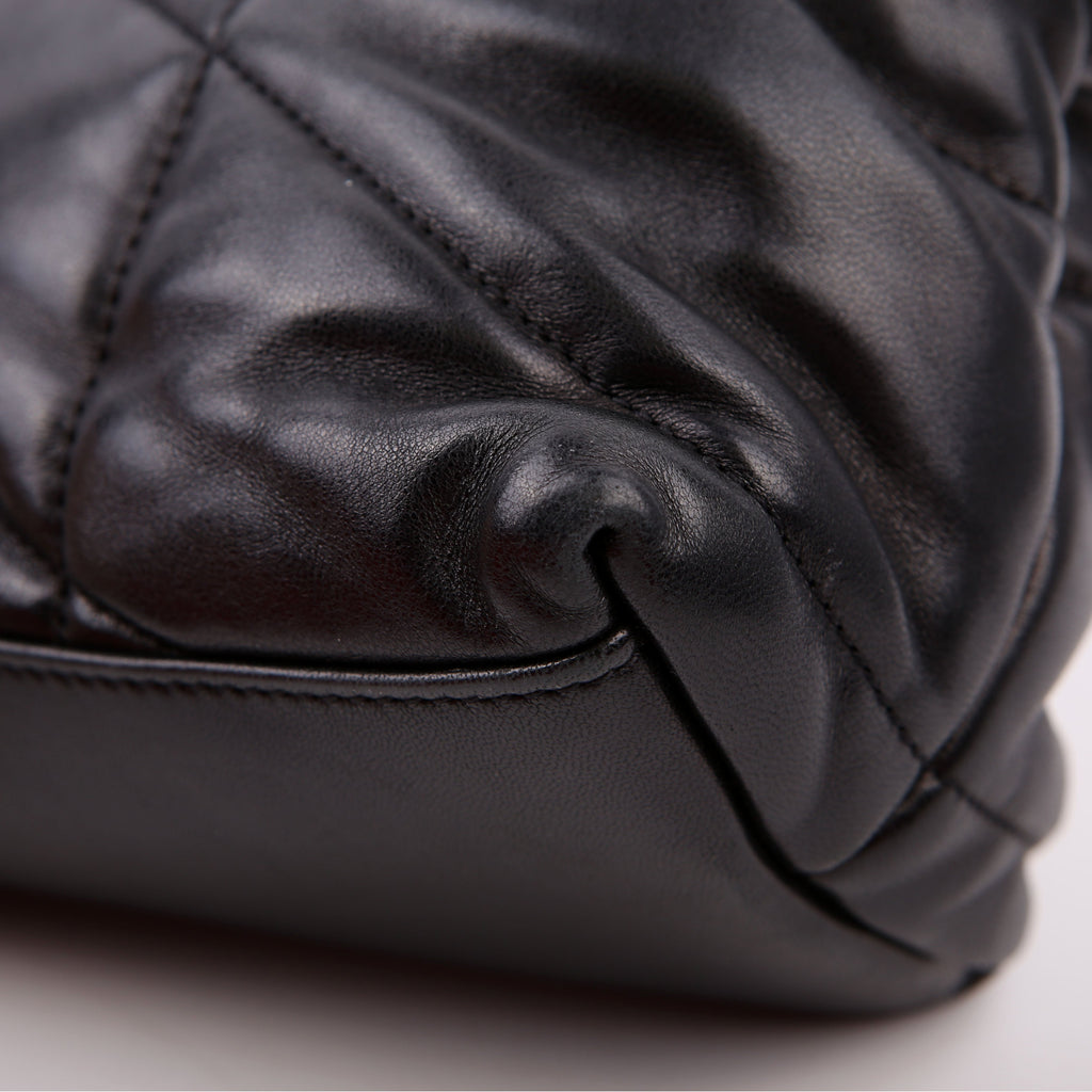 Puffer Quilted Small Lambskin 577476 Black
