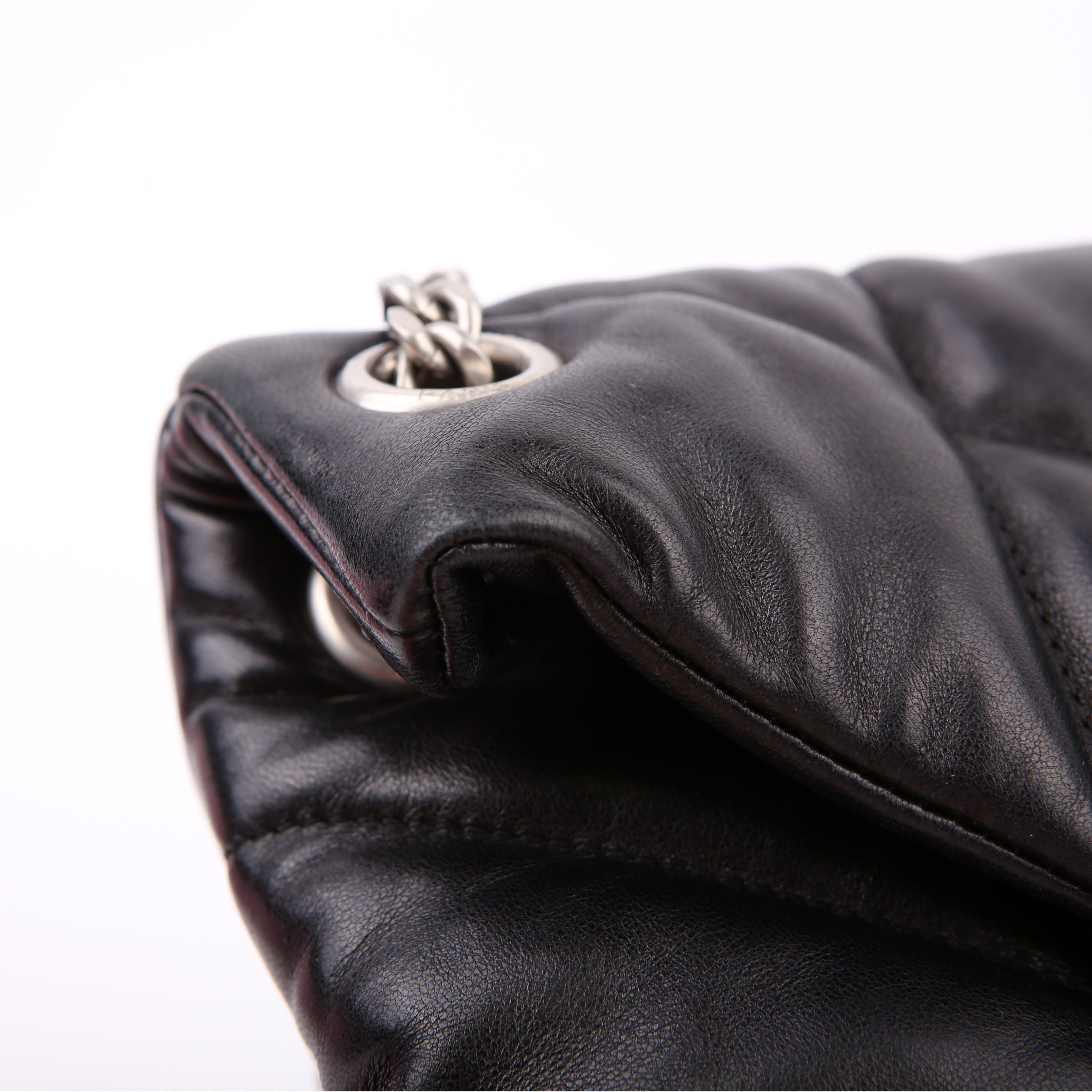 Puffer Quilted Small Lambskin 577476 Black