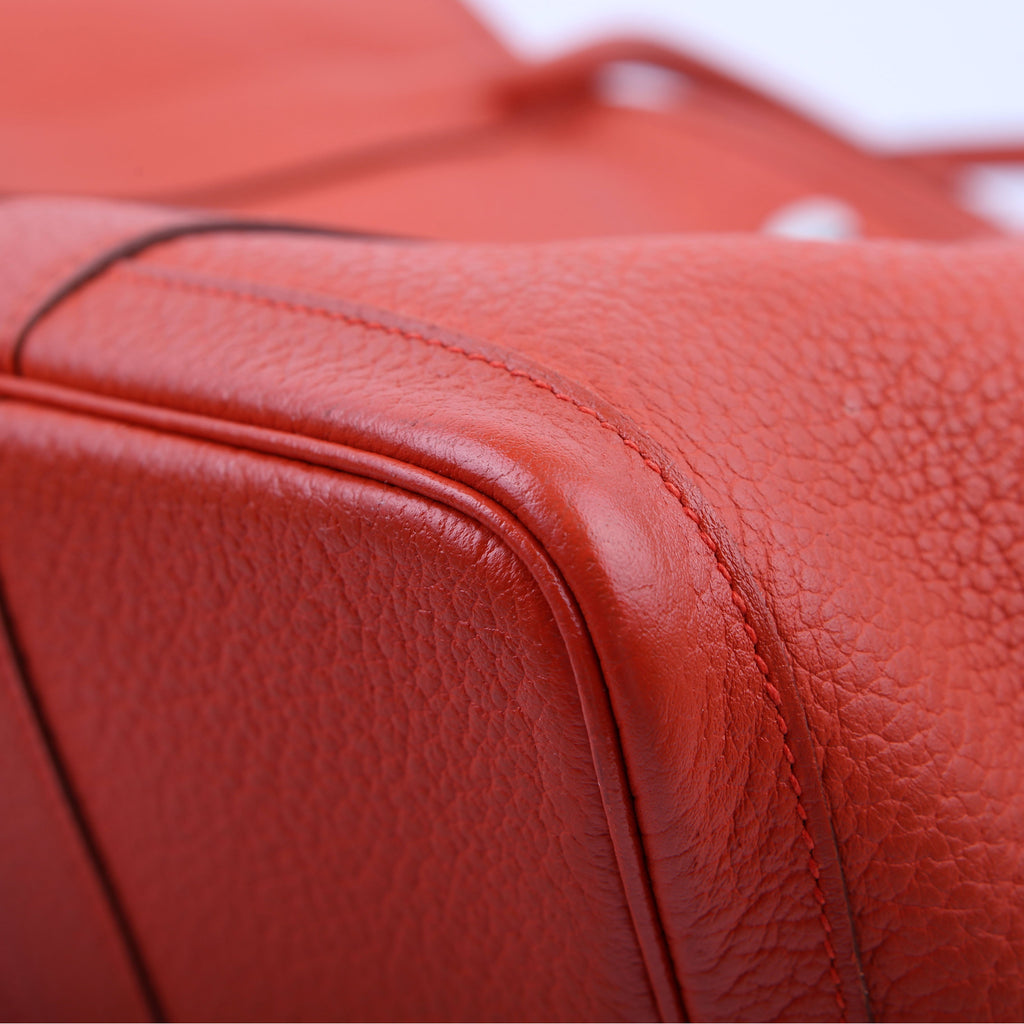 Hermes Garden Party 36 Leather Orange