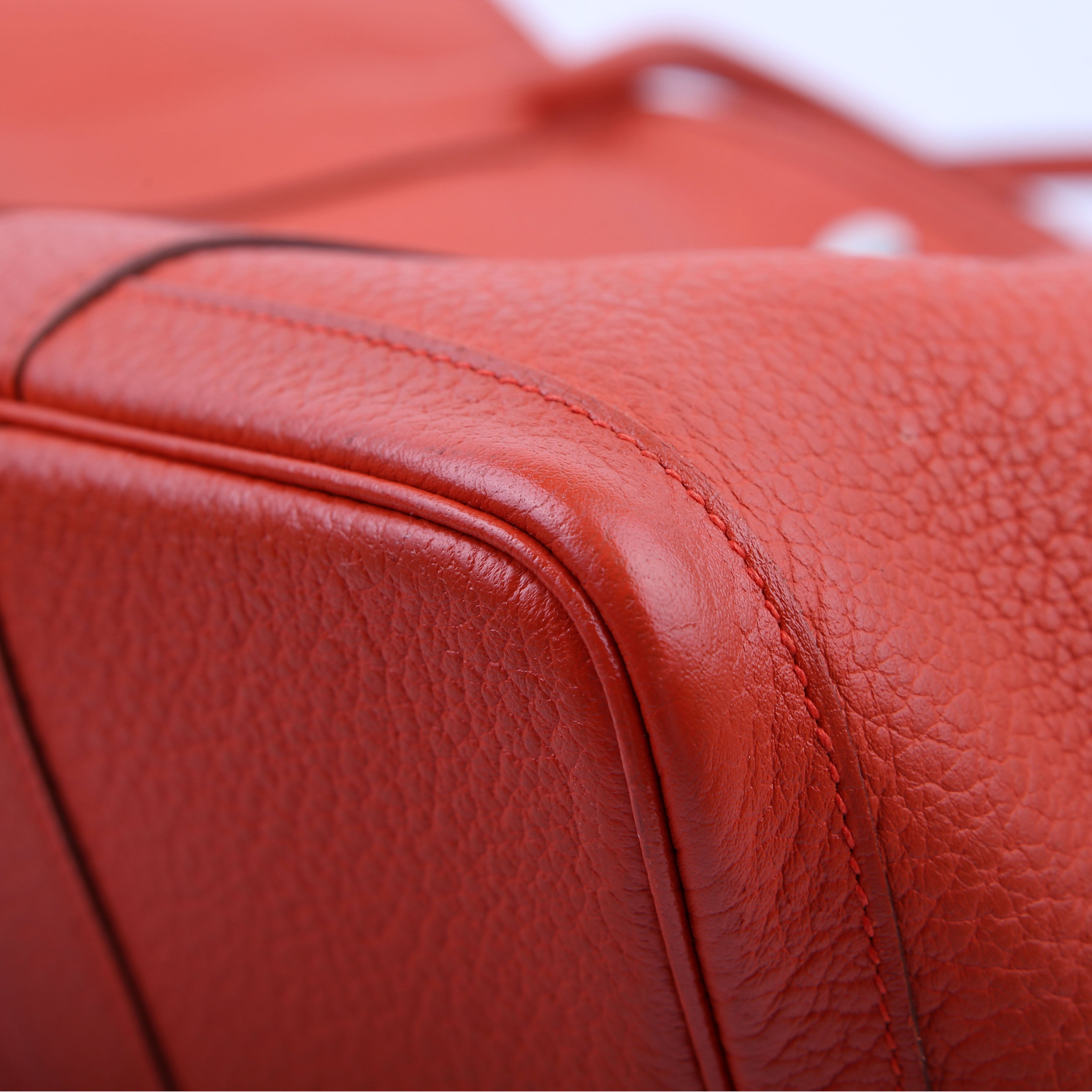 Hermes Garden Party 36 Leather Orange