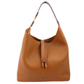 Marcie Hobo Grained Leather Brown