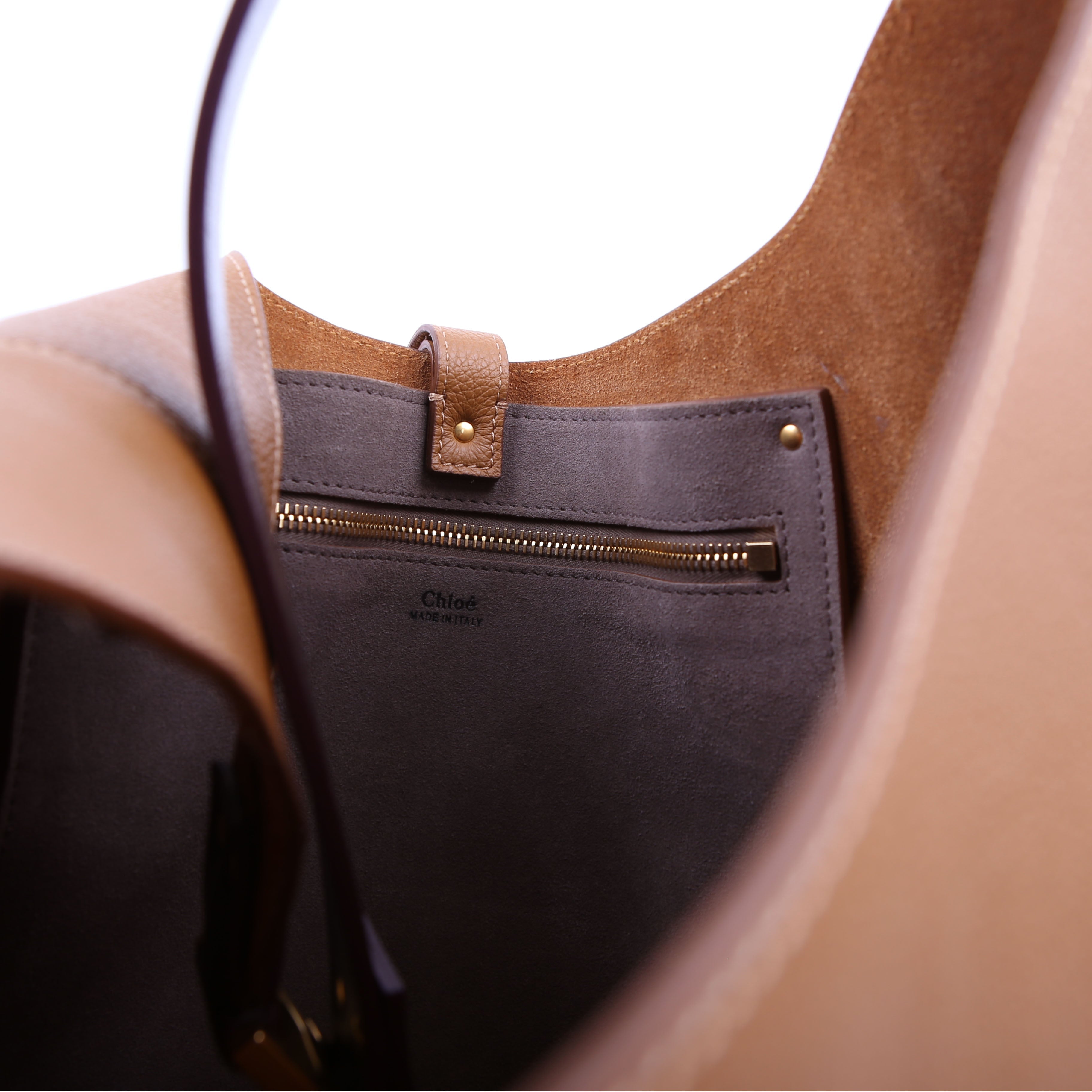 Marcie Hobo Grained Leather Brown