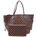 Neverfull with Wallet MM Damier Ebene