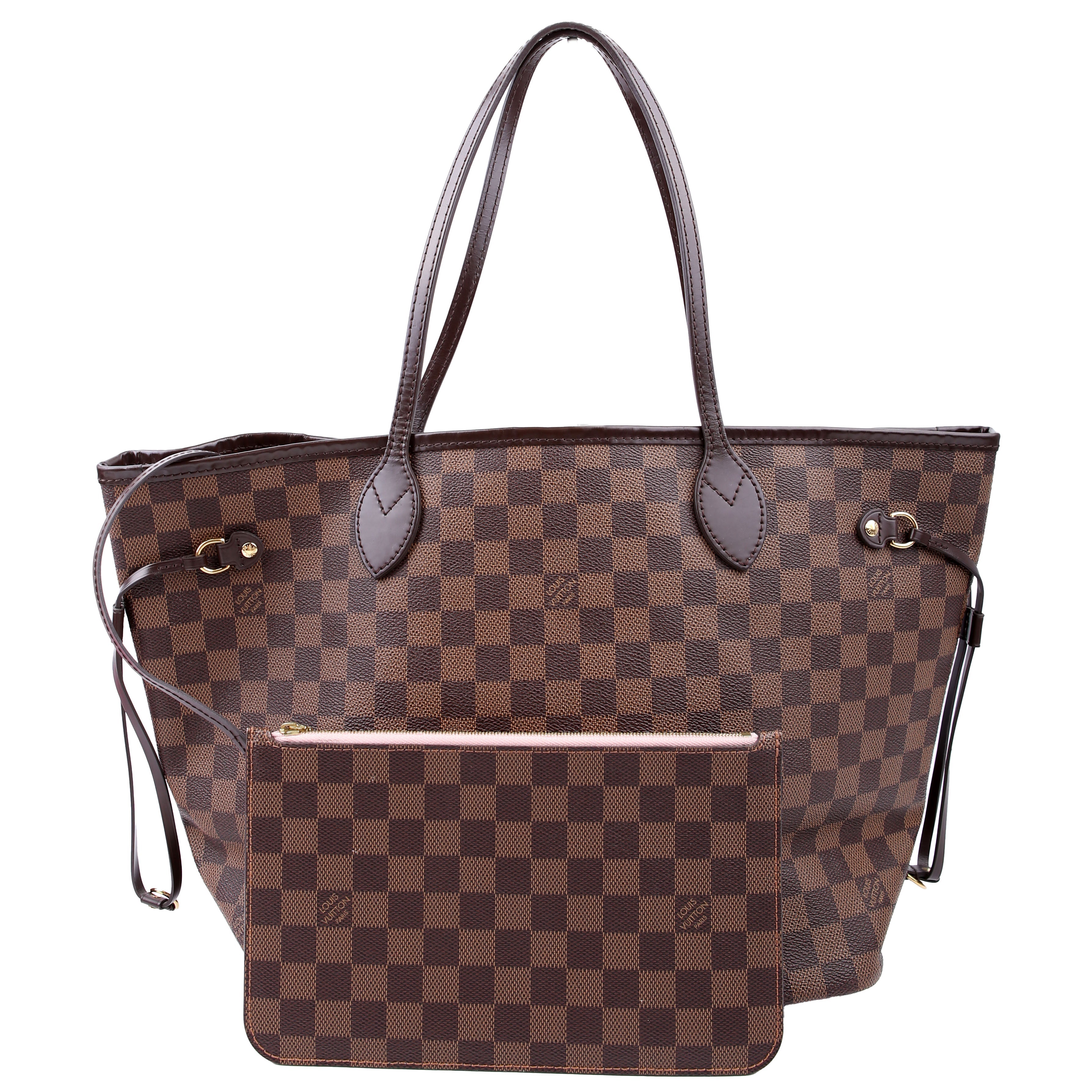 Neverfull with Wallet MM Damier Ebene