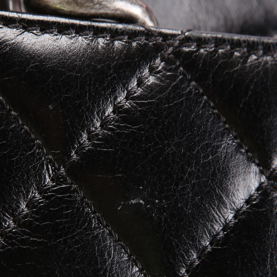 Mad About Quilting Flap Medium Calfskin 23M Black