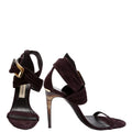 Trench Buckle Heels Suede Size 37