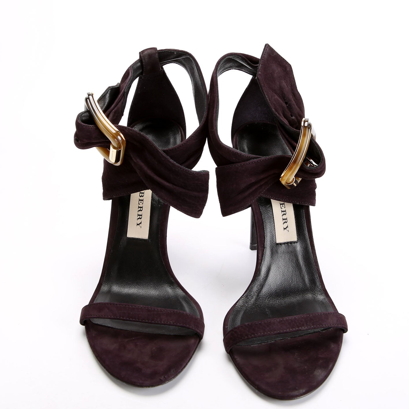 Trench Buckle Heels Suede Size 37