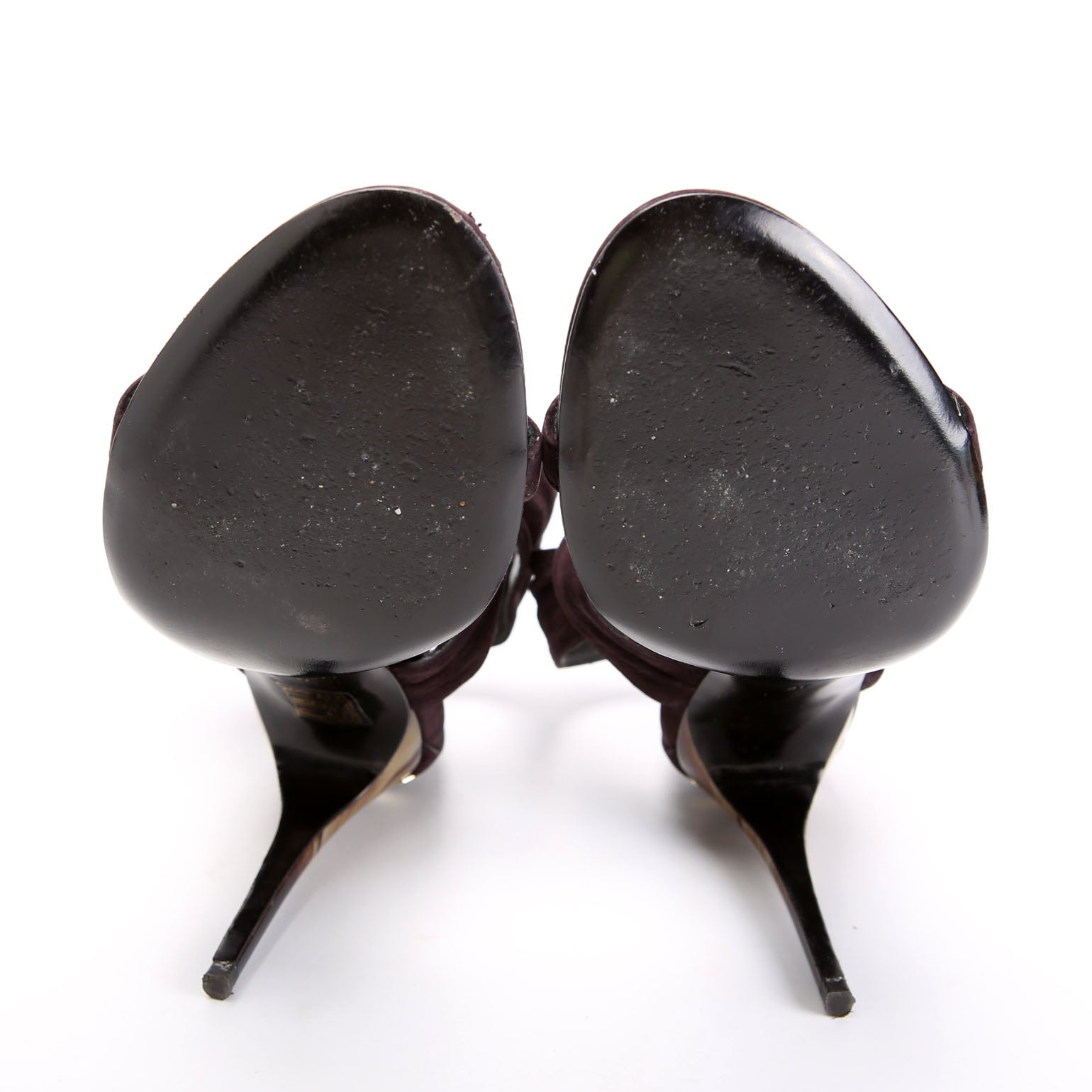 Trench Buckle Heels Suede Size 37