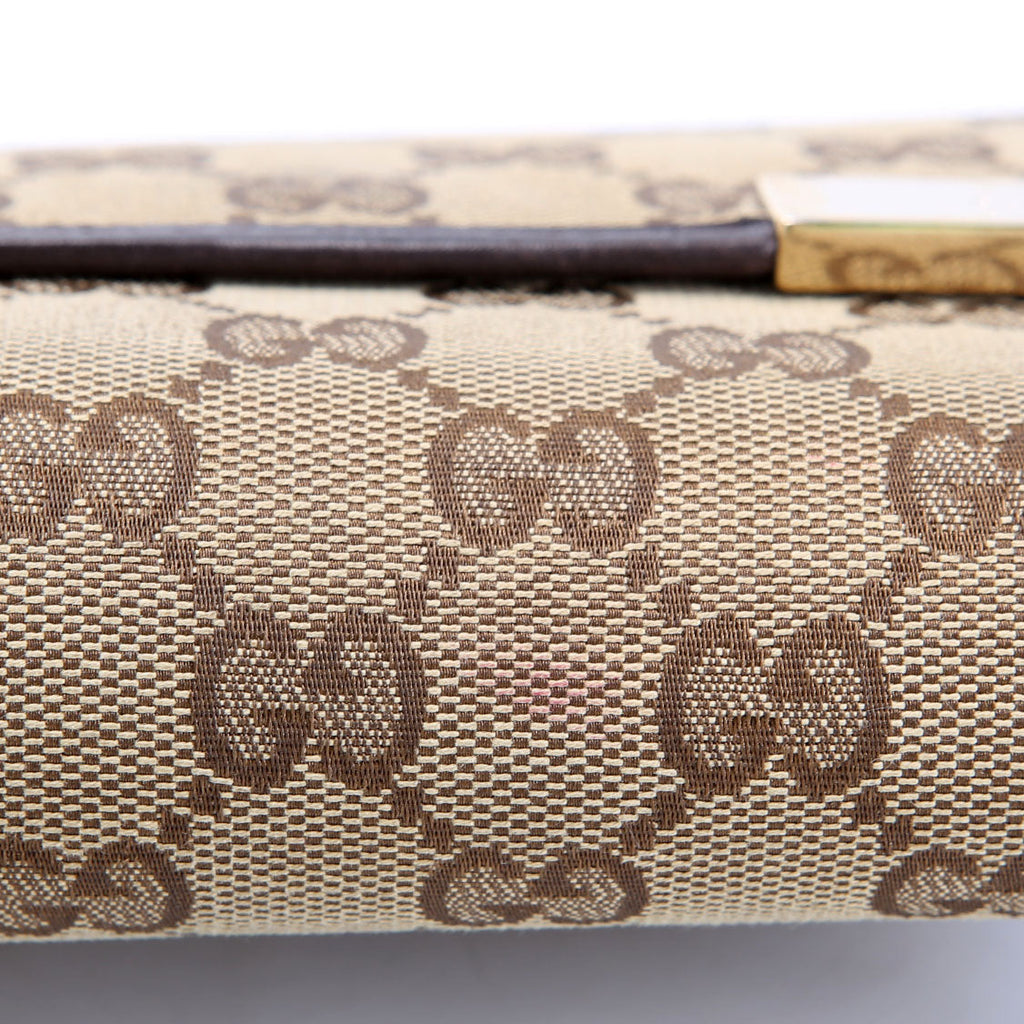 256935 GG Canvas Tri-Fold Compact Wallet