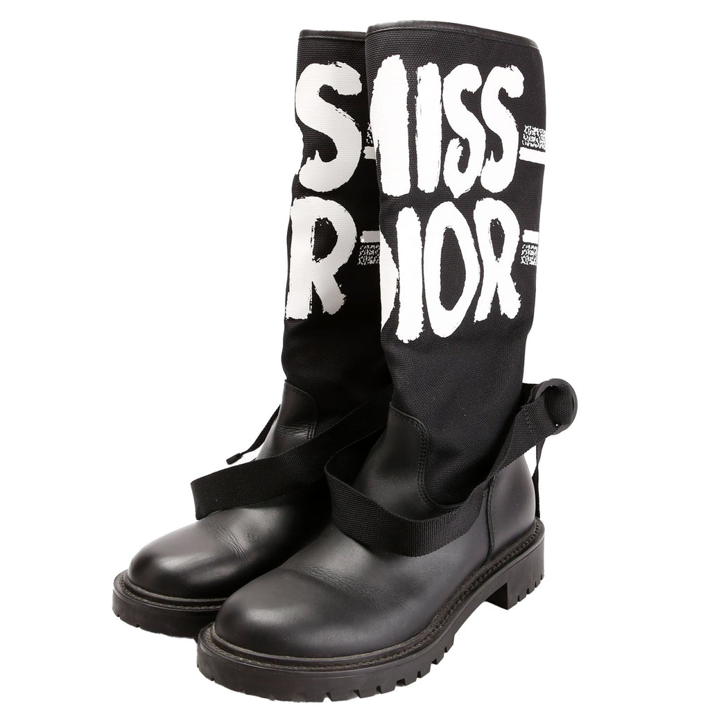 Dior D-Major Miss Dior Ankle Boots Size 36 Black/White