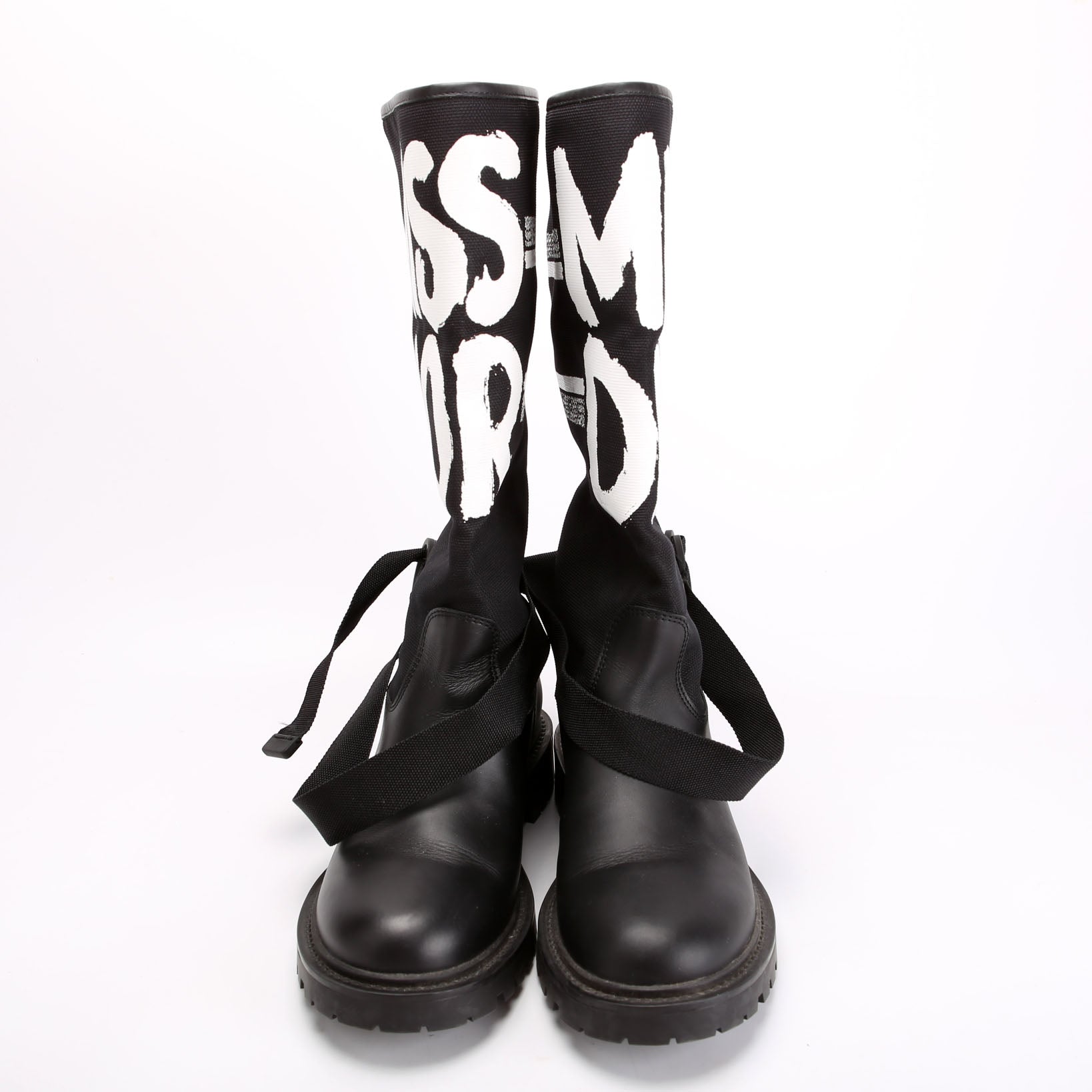 Dior D-Major Miss Dior Ankle Boots Size 36 Black/White