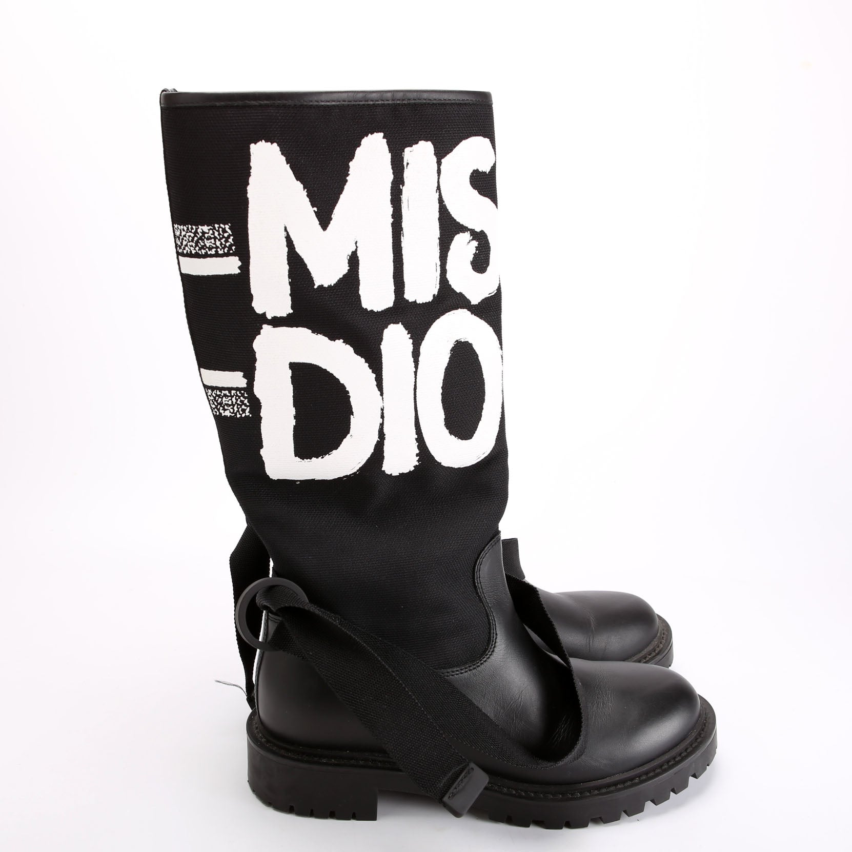 Dior D-Major Miss Dior Ankle Boots Size 36 Black/White