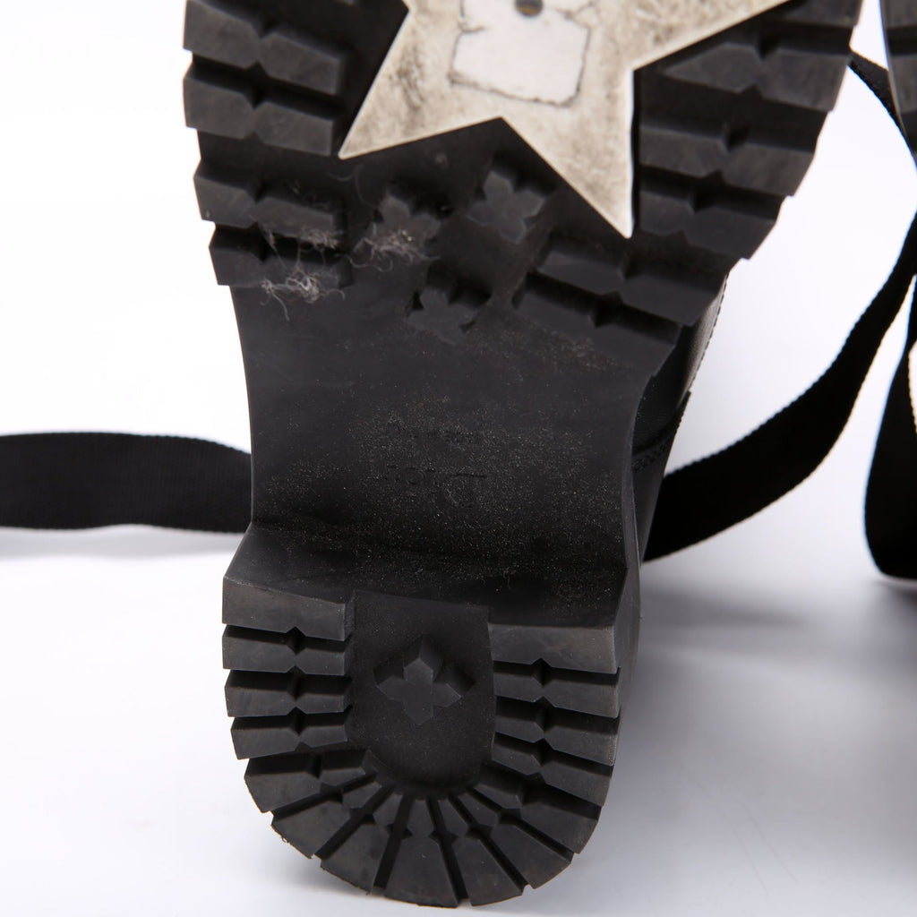 Dior D-Major Miss Dior Ankle Boots Size 36 Black/White
