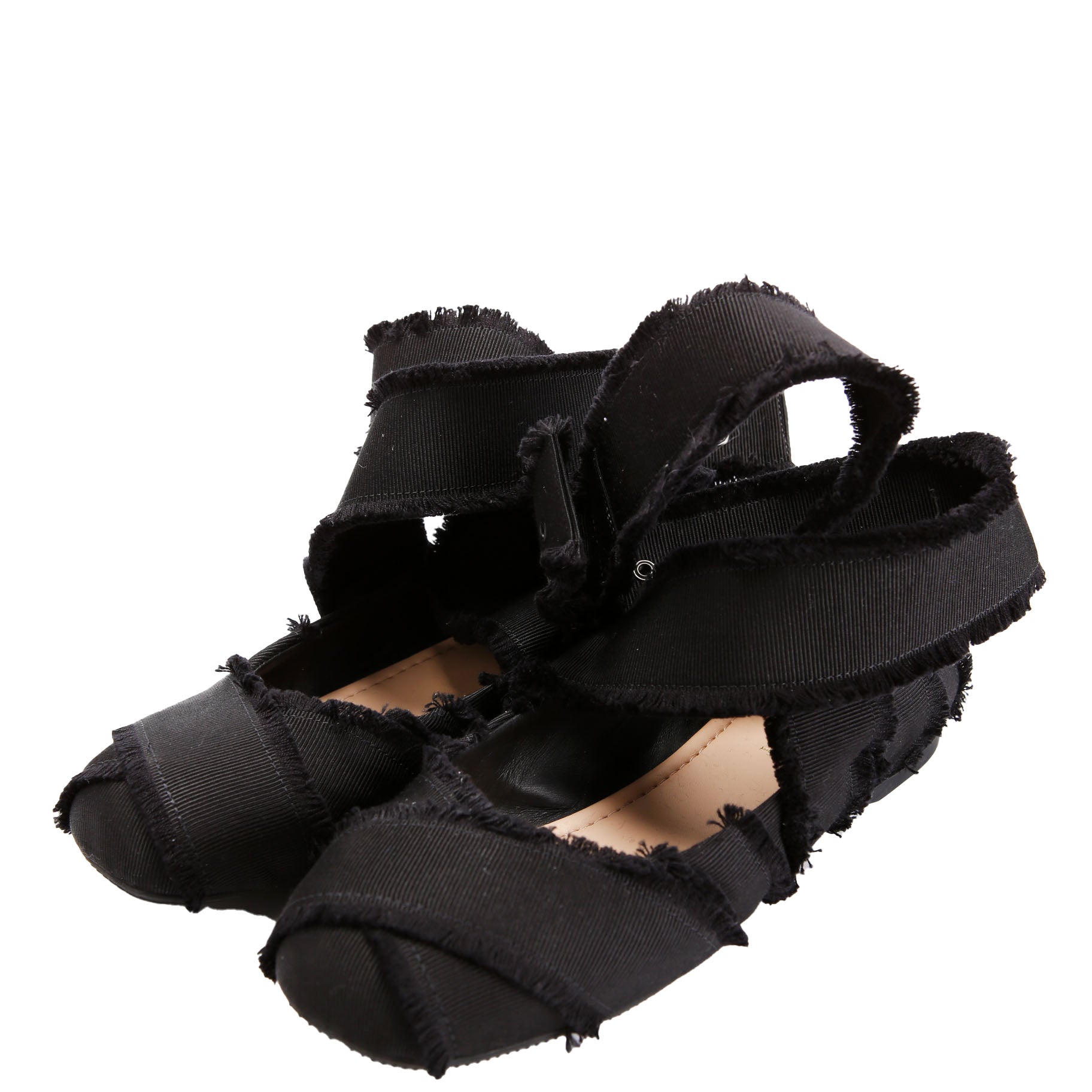 Grosgrain Fringe Songe Ballet Flats Size 35.5