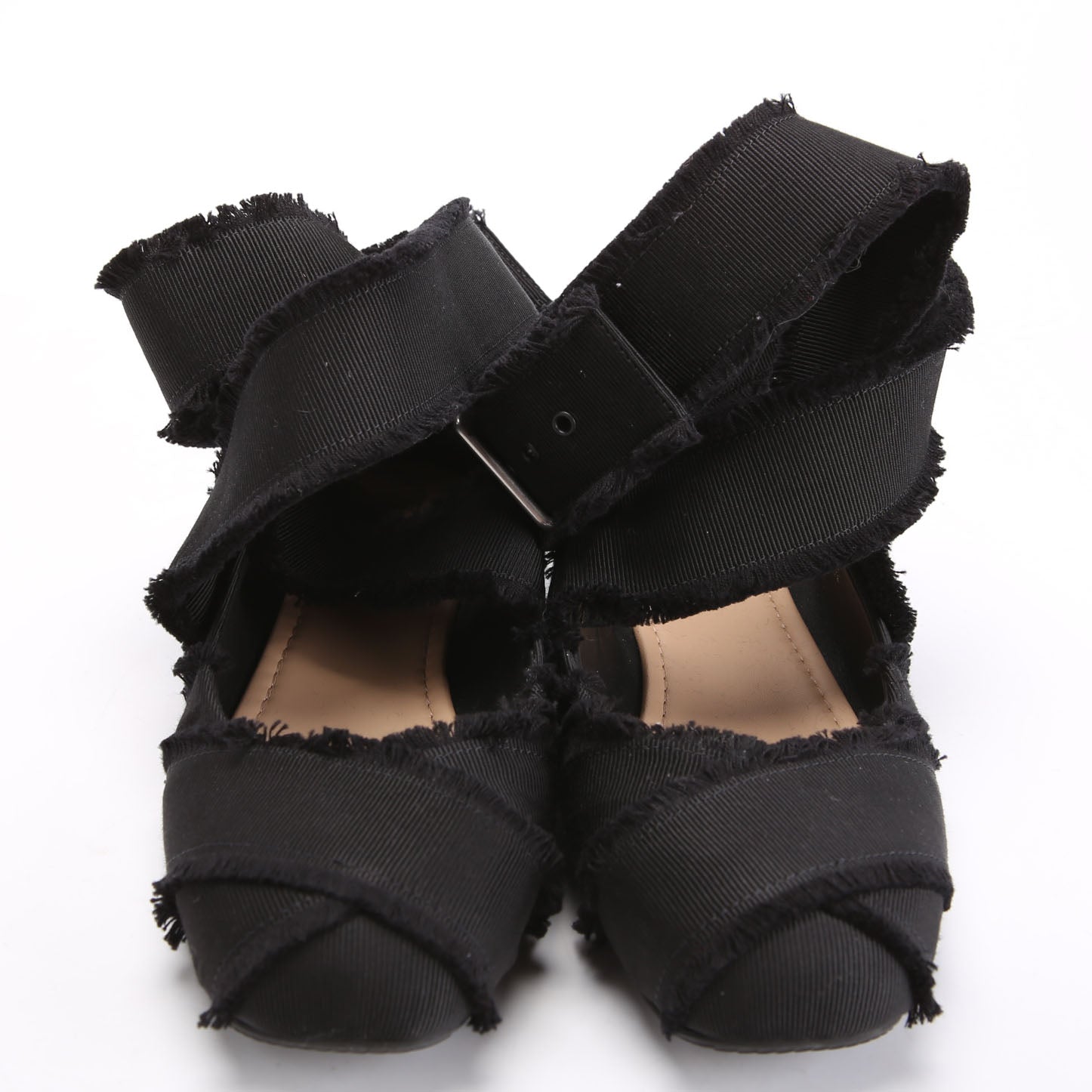 Grosgrain Fringe Songe Ballet Flats Size 35.5