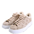 Timeout Sneakers Suede Shearling Size 36 Taupe