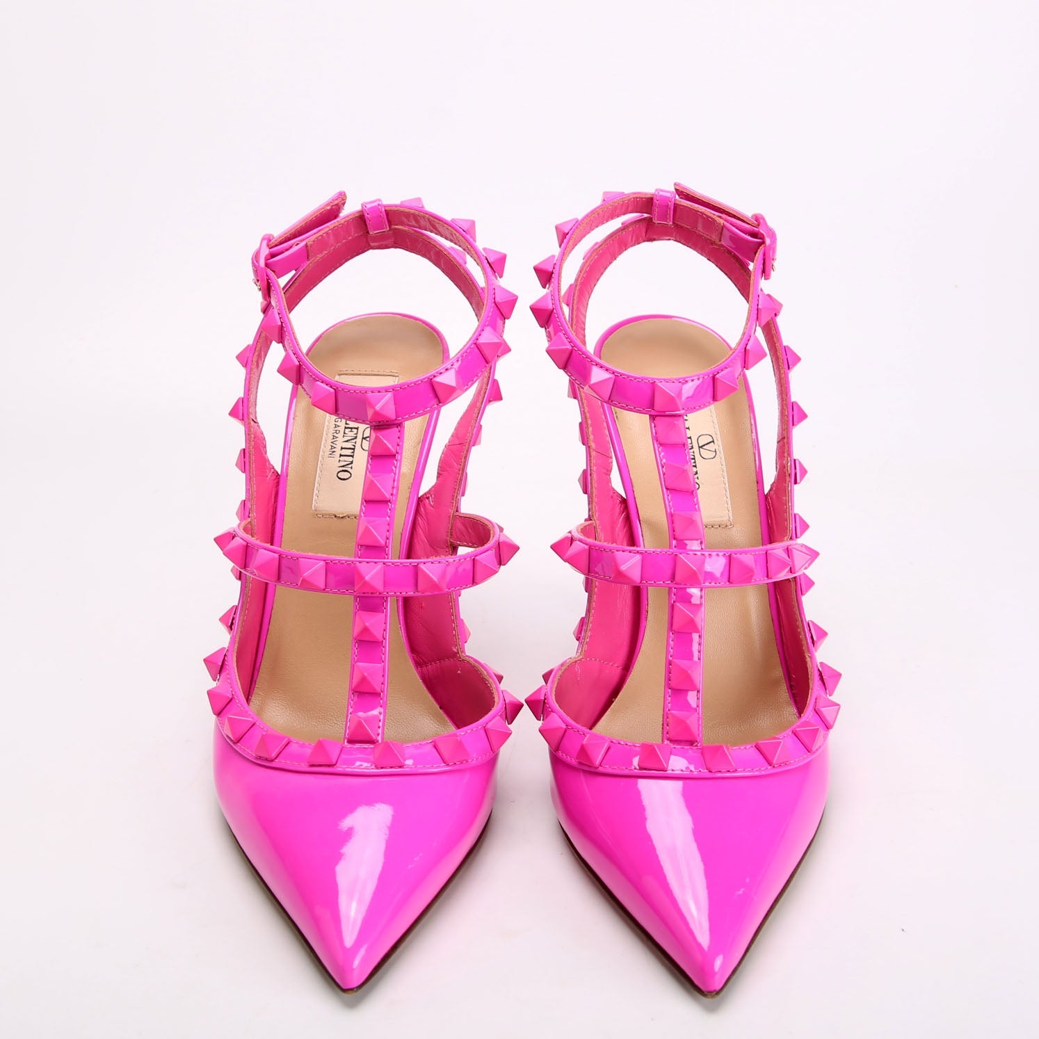 Rockstud Caged Heels Size 36 Pink
