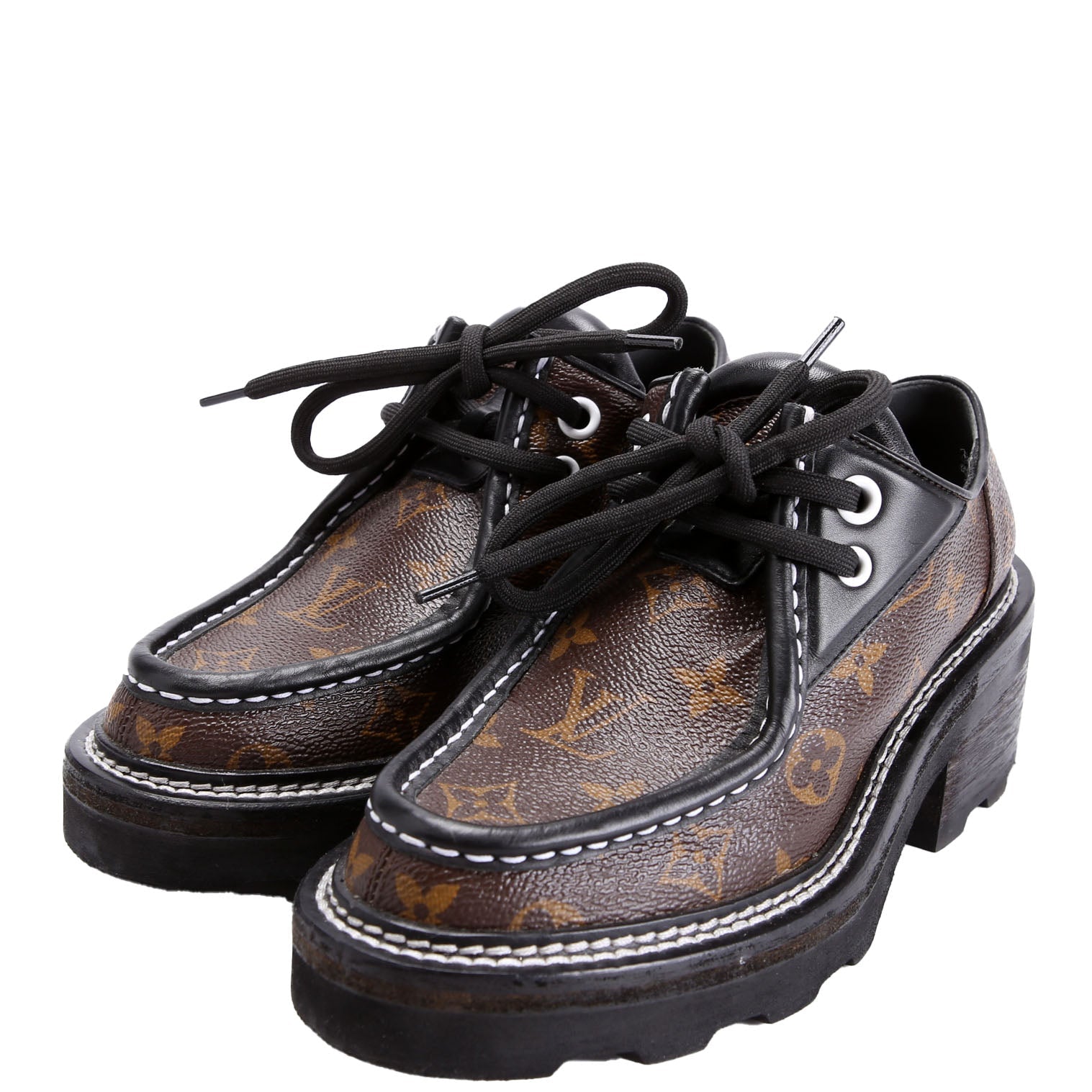 Beaubourg Platform Derby Size 36 Brown/Black