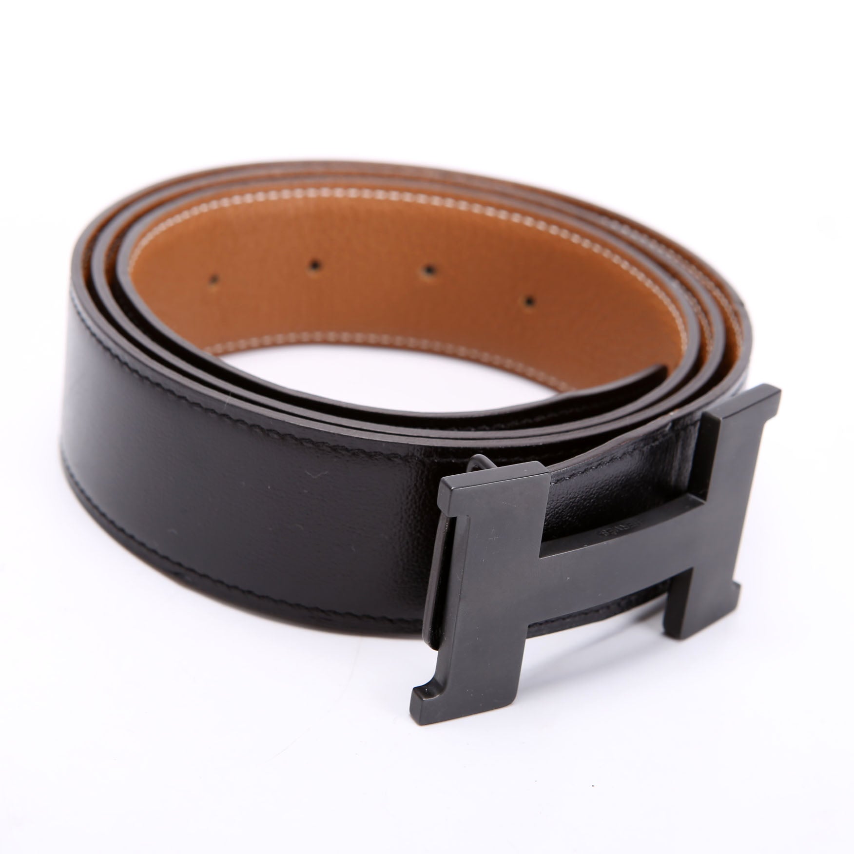 Constance H Narrow Belt Size 100 Black/Brown