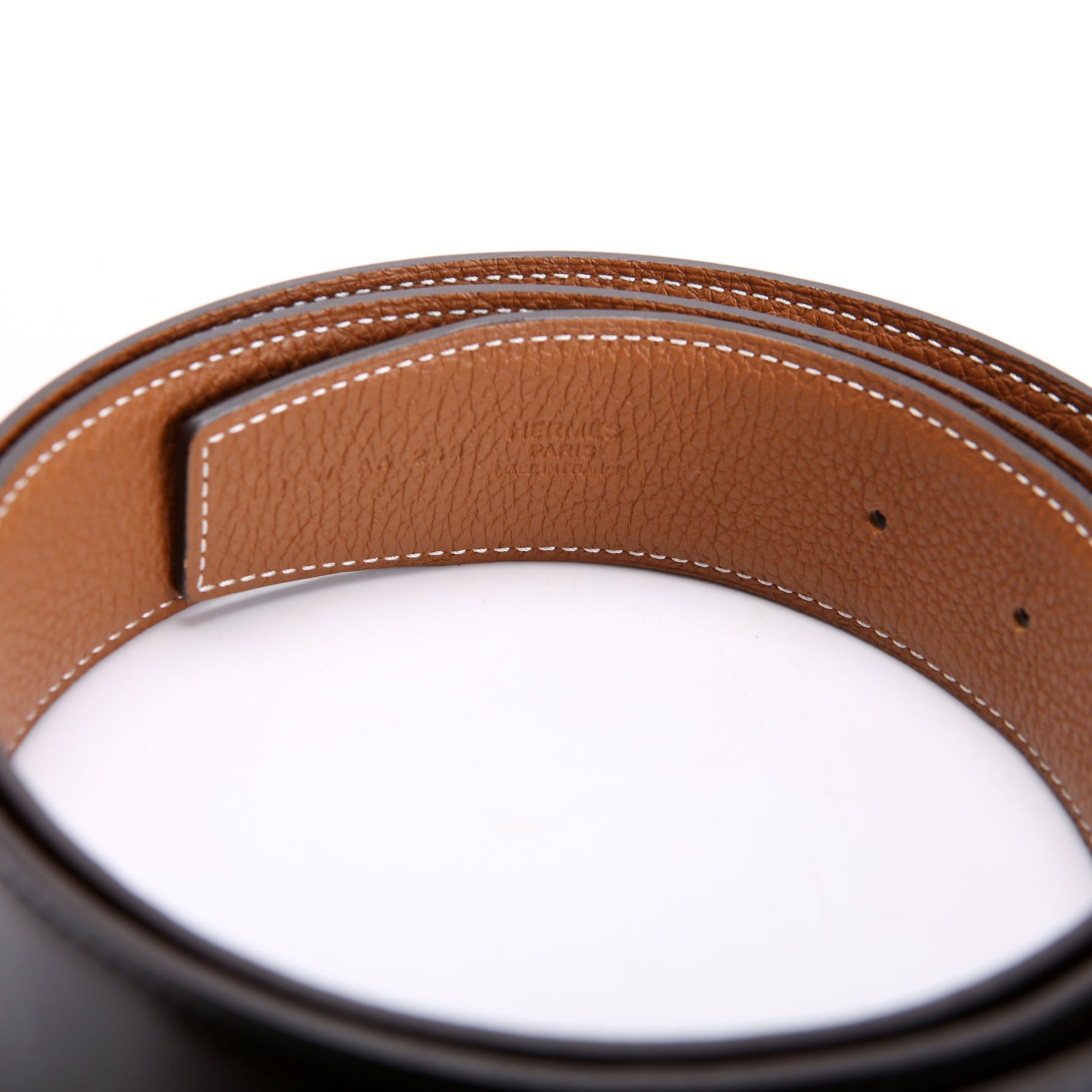 Constance H Narrow Belt Size 100 Black/Brown