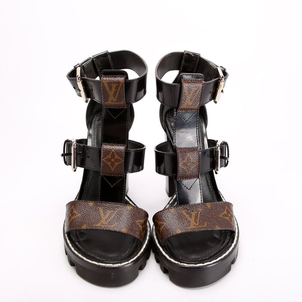 Star Trail Sandals Size 36 Black/Brown