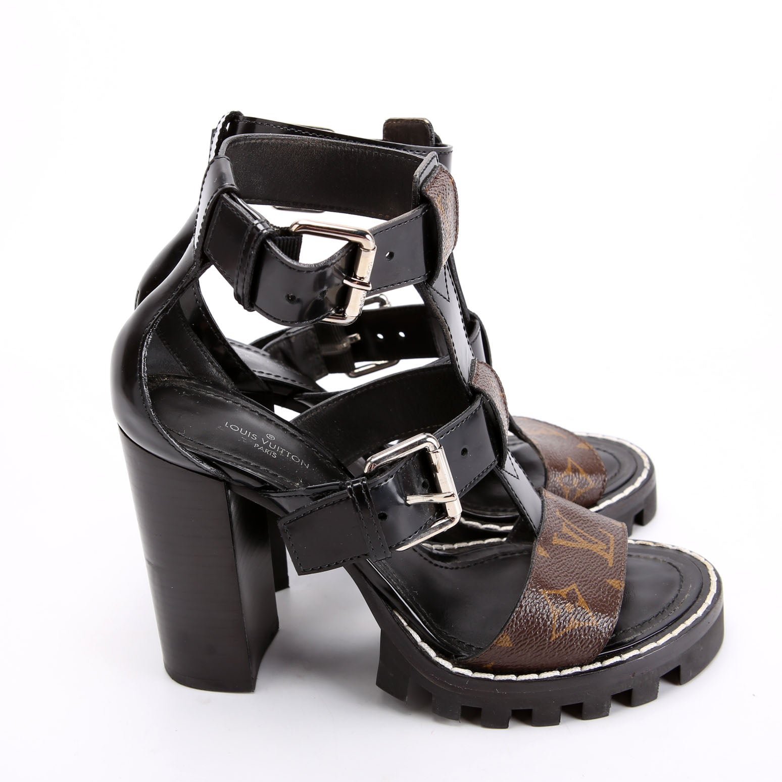 Star Trail Sandals Size 36 Black/Brown
