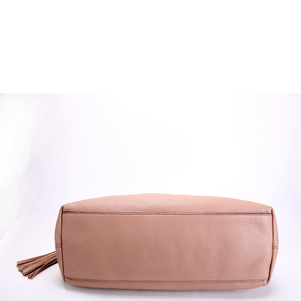 Gucci 308982 Soho Leather Shoulder Medium Tan