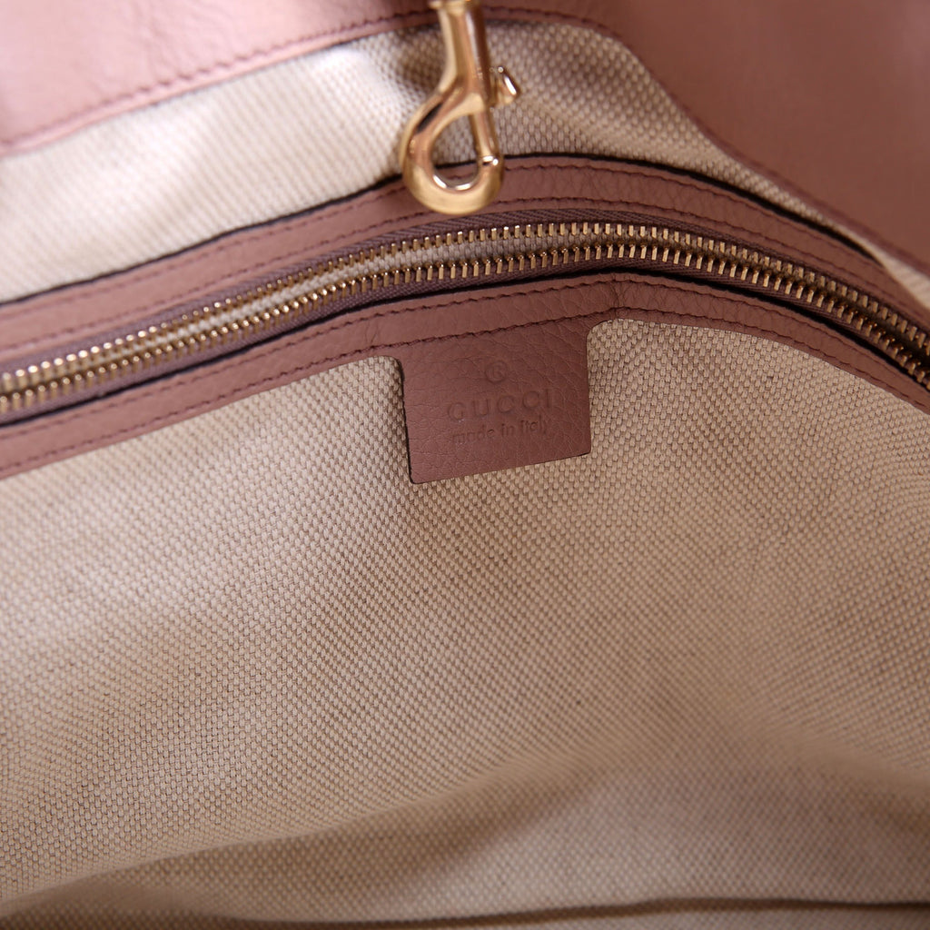 Gucci 308982 Soho Leather Shoulder Medium Tan