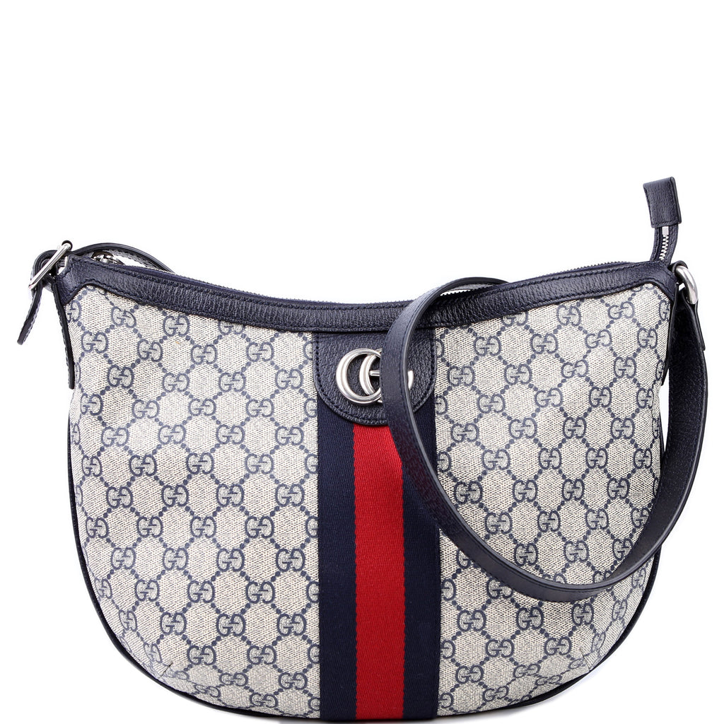 Gucci 598125 Ophidia GG Supreme Small Shoulder Bag Navy