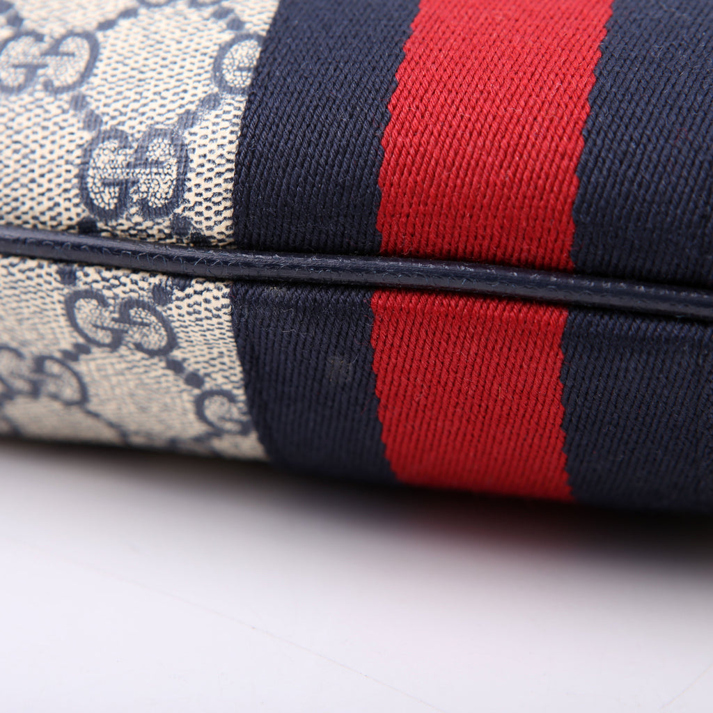 Gucci 598125 Ophidia GG Supreme Small Shoulder Bag Navy
