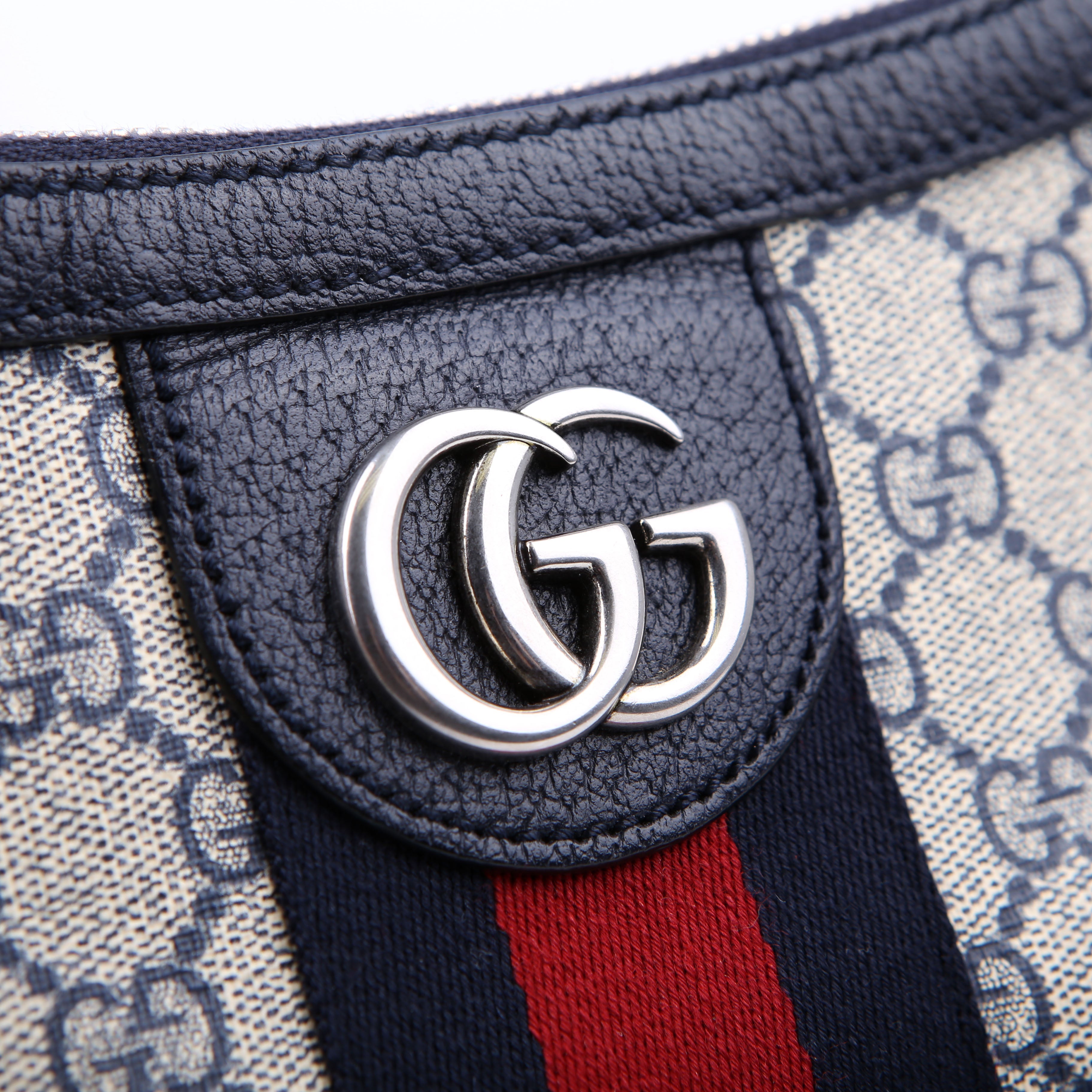 Gucci 598125 Ophidia GG Supreme Small Shoulder Bag Navy
