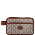 Gucci 625764 GG Supreme Travel Pouch Brown