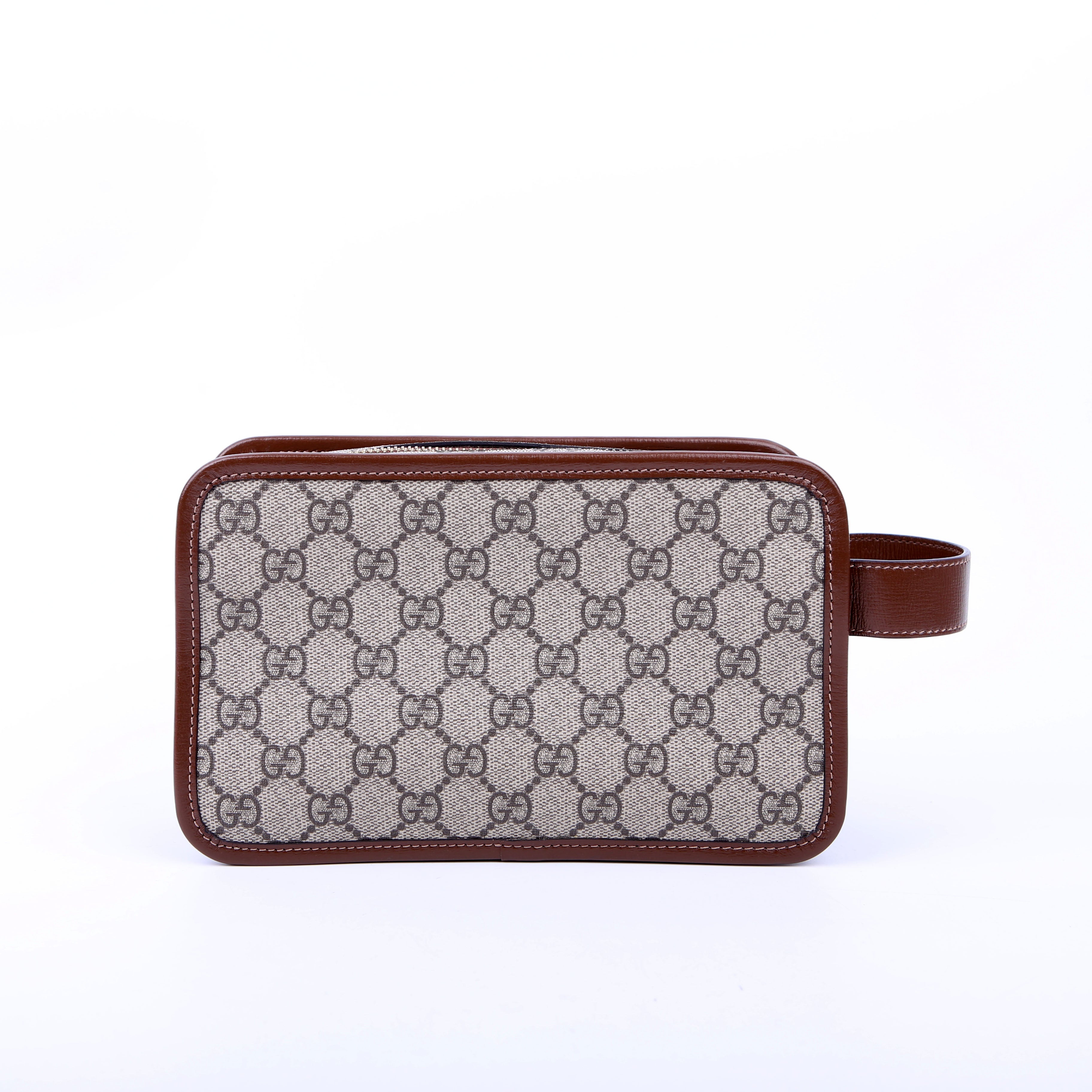 Gucci 625764 GG Supreme Travel Pouch Brown