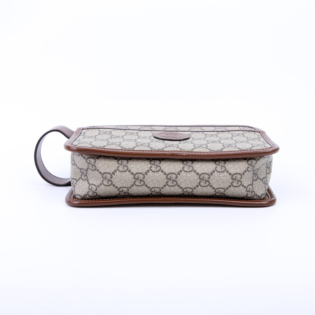 Gucci 625764 GG Supreme Travel Pouch Brown