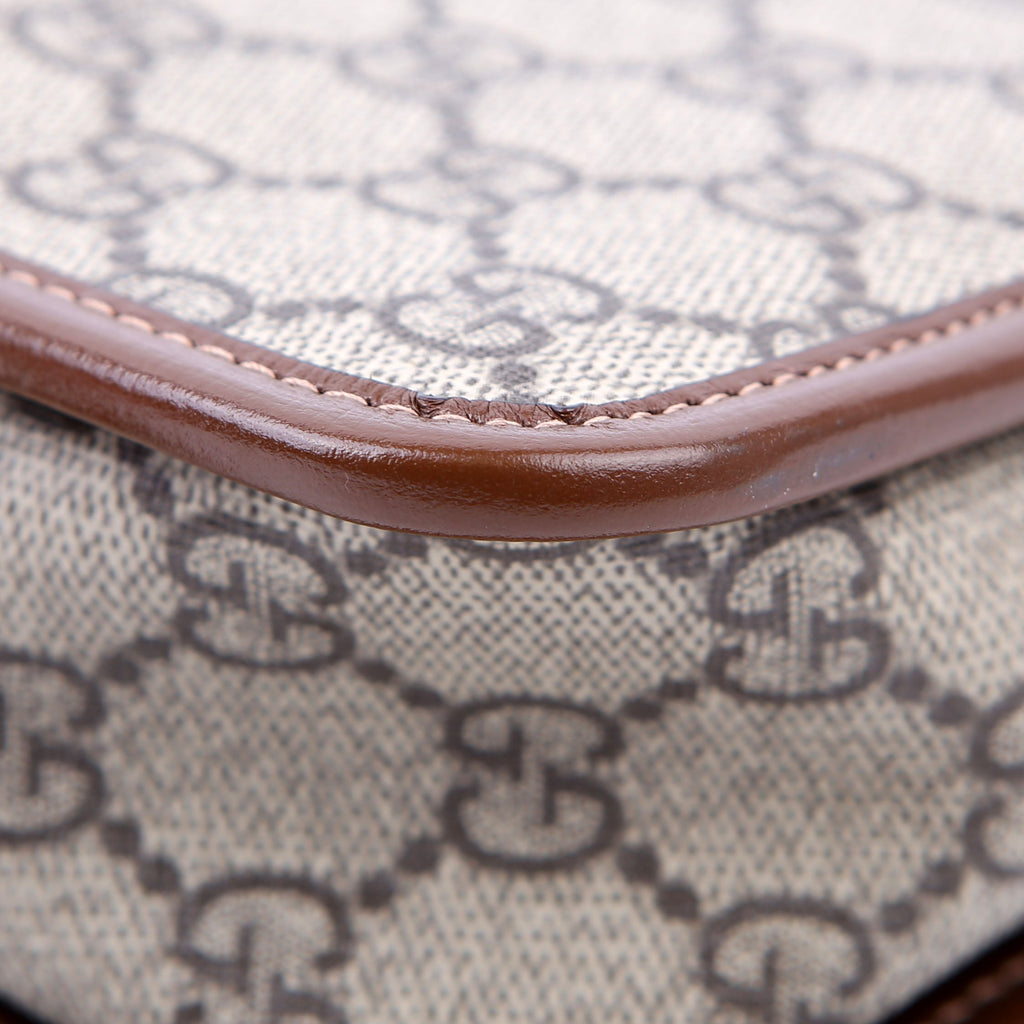 Gucci 625764 GG Supreme Travel Pouch Brown