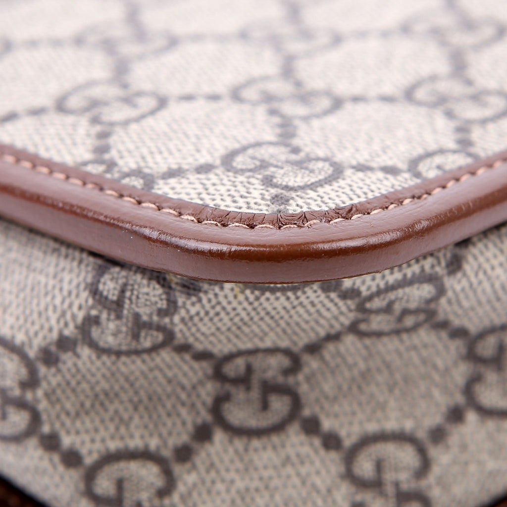 Gucci 625764 GG Supreme Travel Pouch Brown