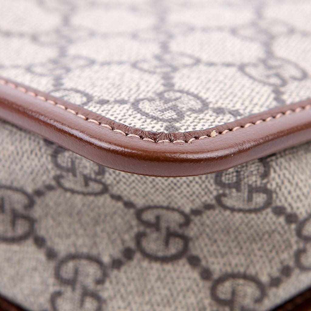 Gucci 625764 GG Supreme Travel Pouch Brown
