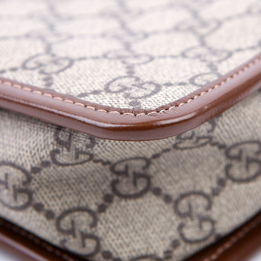 Gucci 625764 GG Supreme Travel Pouch Brown