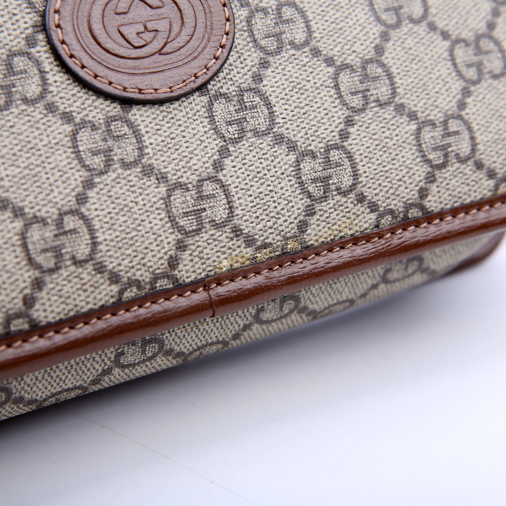 Gucci 625764 GG Supreme Travel Pouch Brown