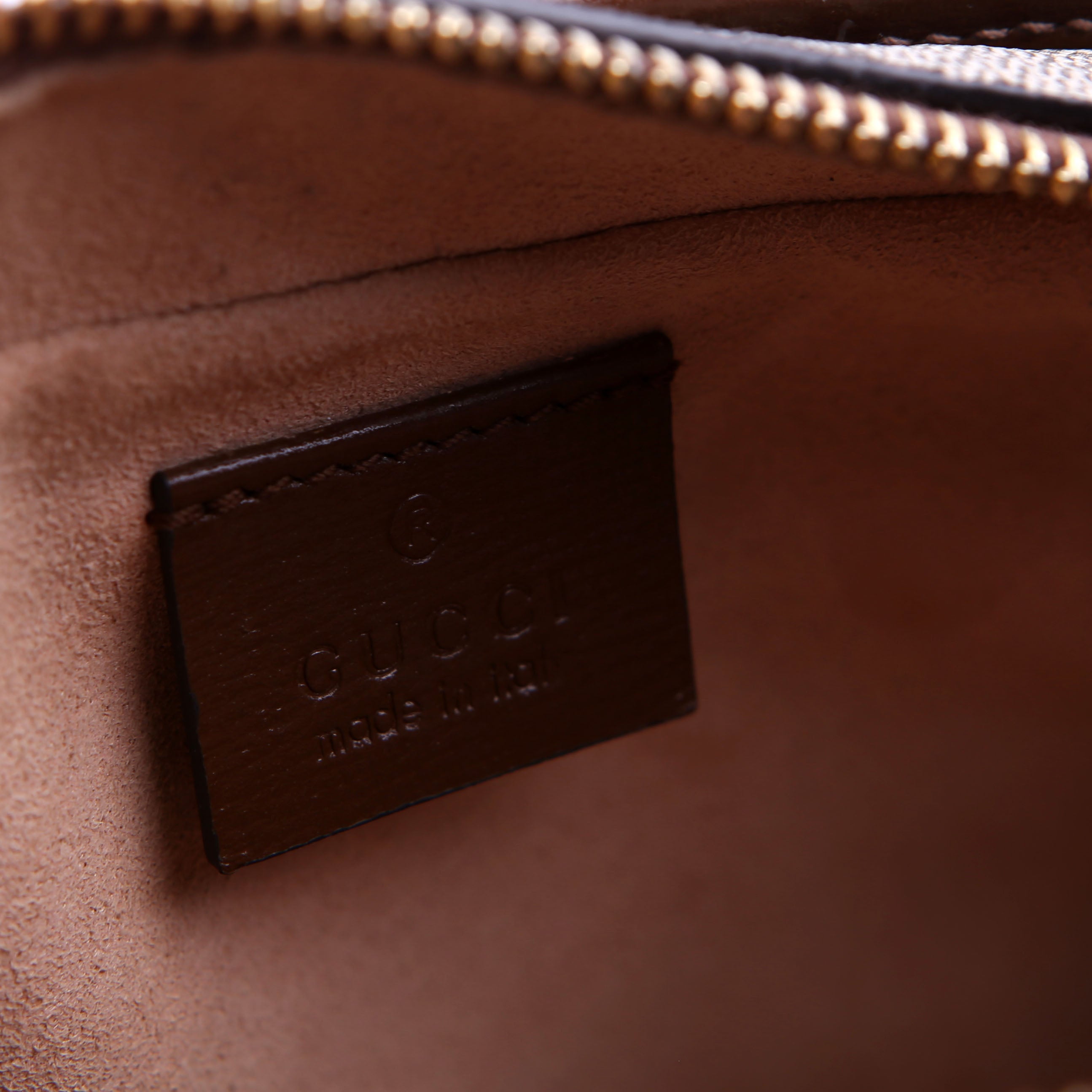 Gucci 625764 GG Supreme Travel Pouch Brown
