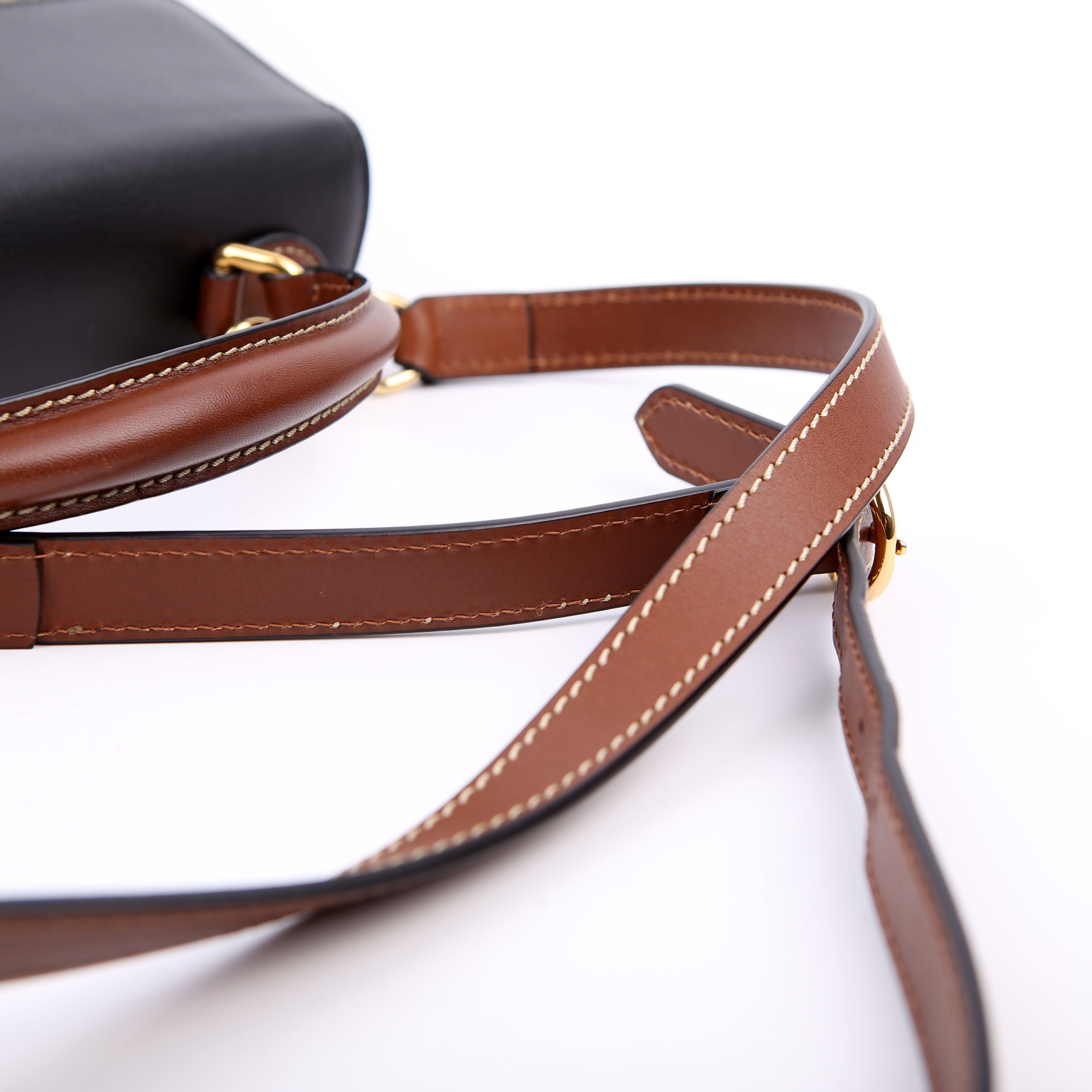 453188 Padlock GG Supreme Top Handle Small Brown/Black